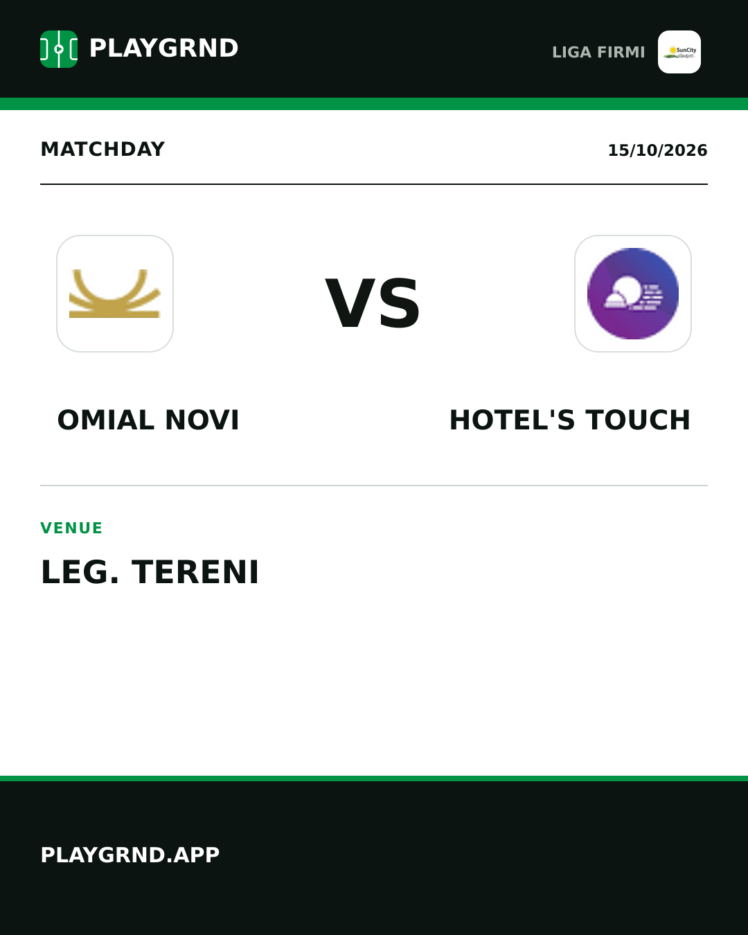 Instagram artwork: Omial Novi vs Hotel's Touch