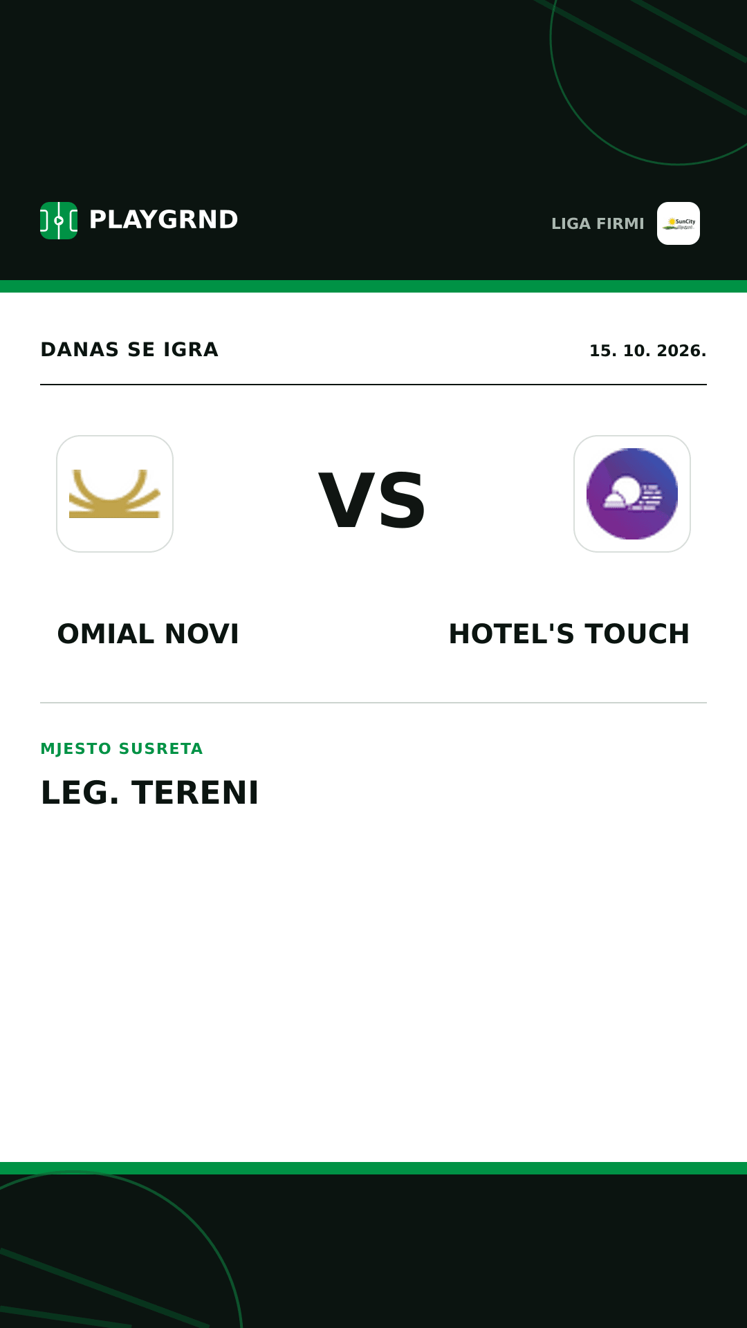 Instagram slika: Omial Novi vs Hotel's Touch