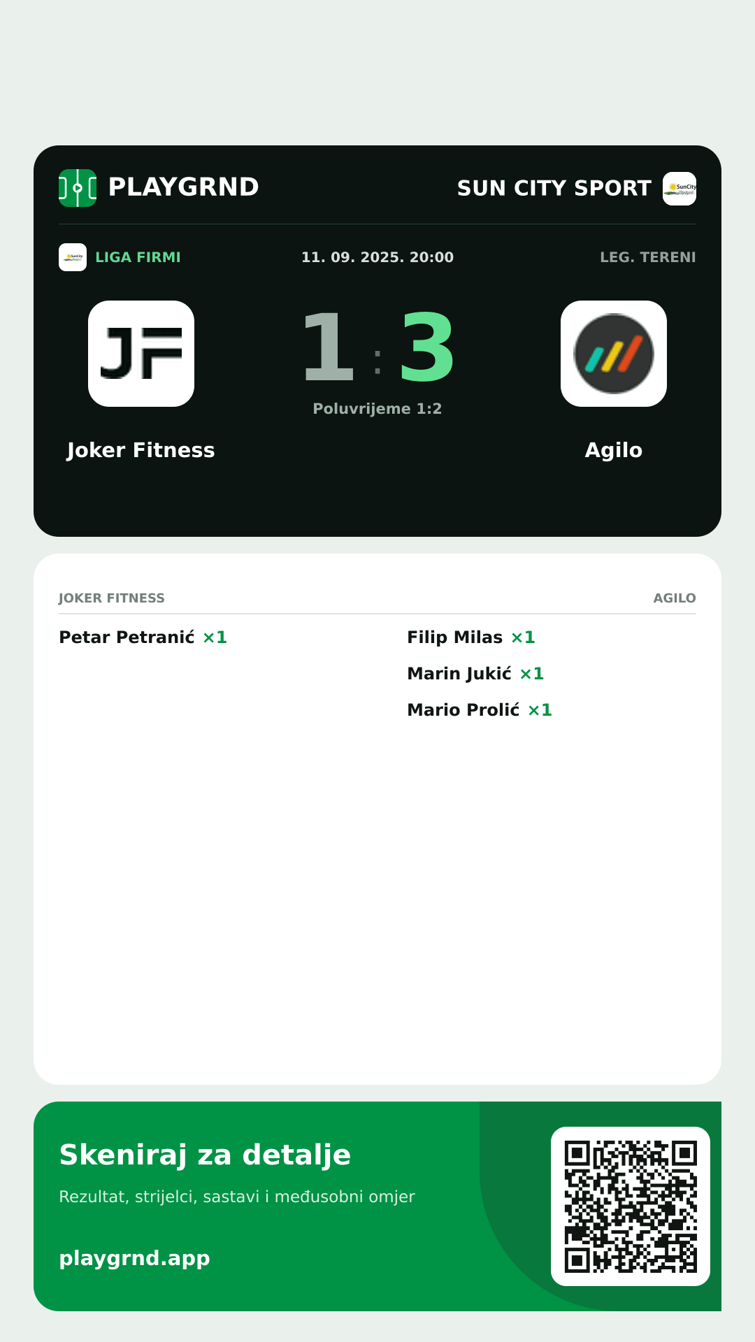 Story image: Joker Fitness 1:3 Agilo