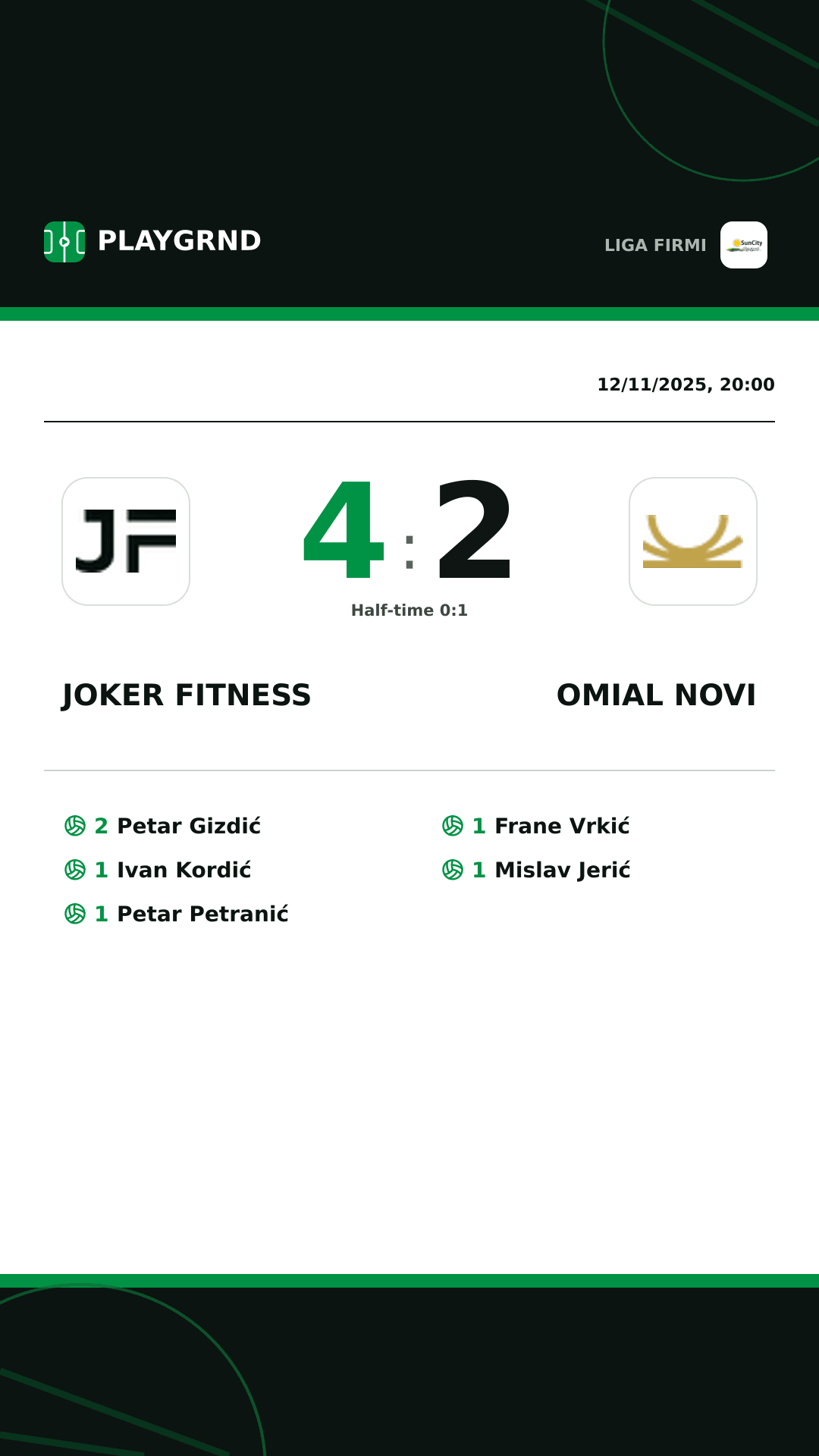 Instagram artwork: Joker Fitness 4:2 Omial Novi