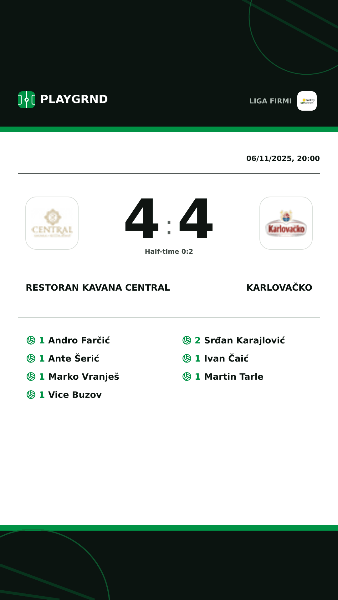 Instagram artwork: Restoran Kavana Central 4:4 Karlovačko