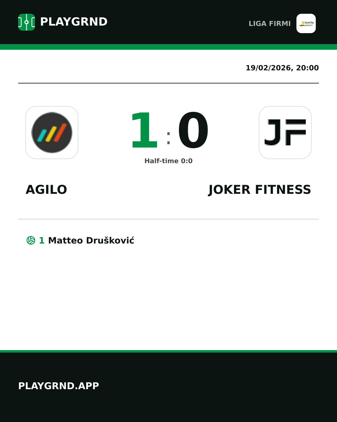 Instagram artwork: Agilo 1:0 Joker Fitness
