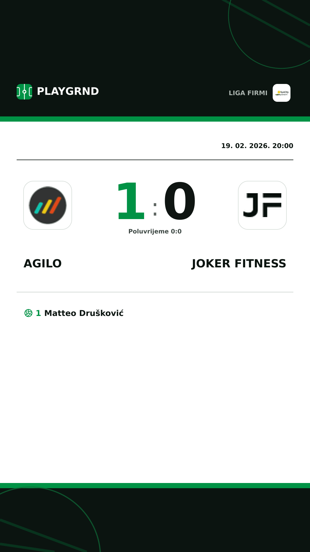 Instagram slika: Agilo 1:0 Joker Fitness