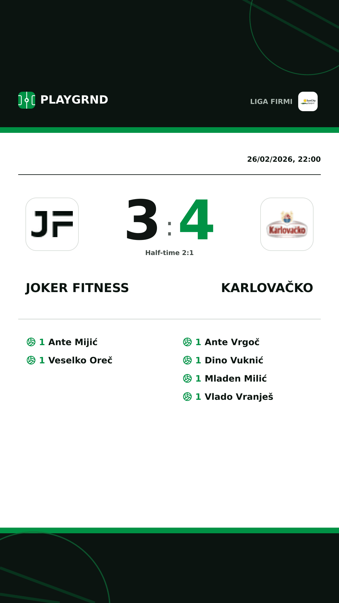 Instagram artwork: Joker Fitness 3:4 Karlovačko