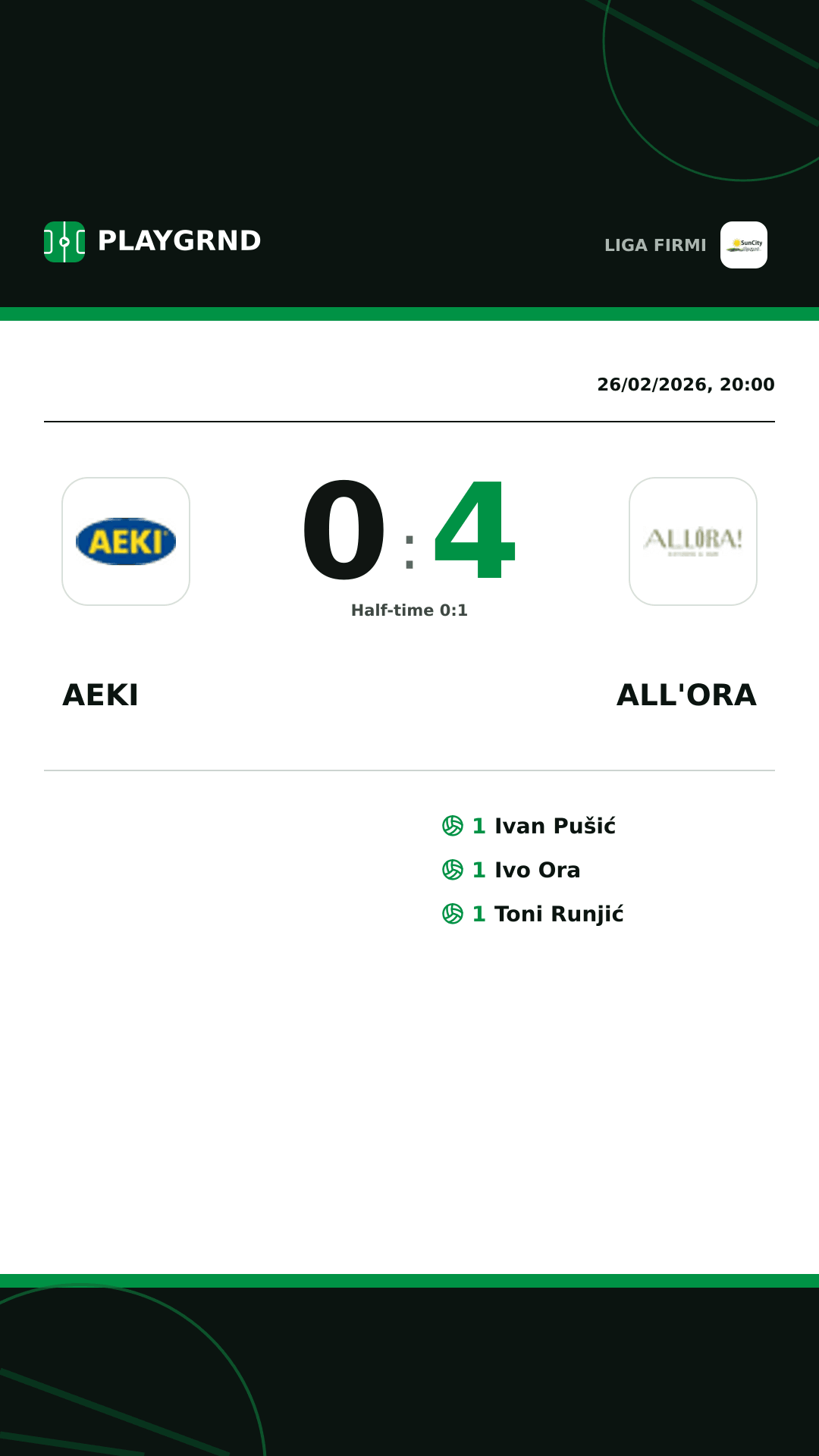 Instagram artwork: AEKI 0:4 All'Ora