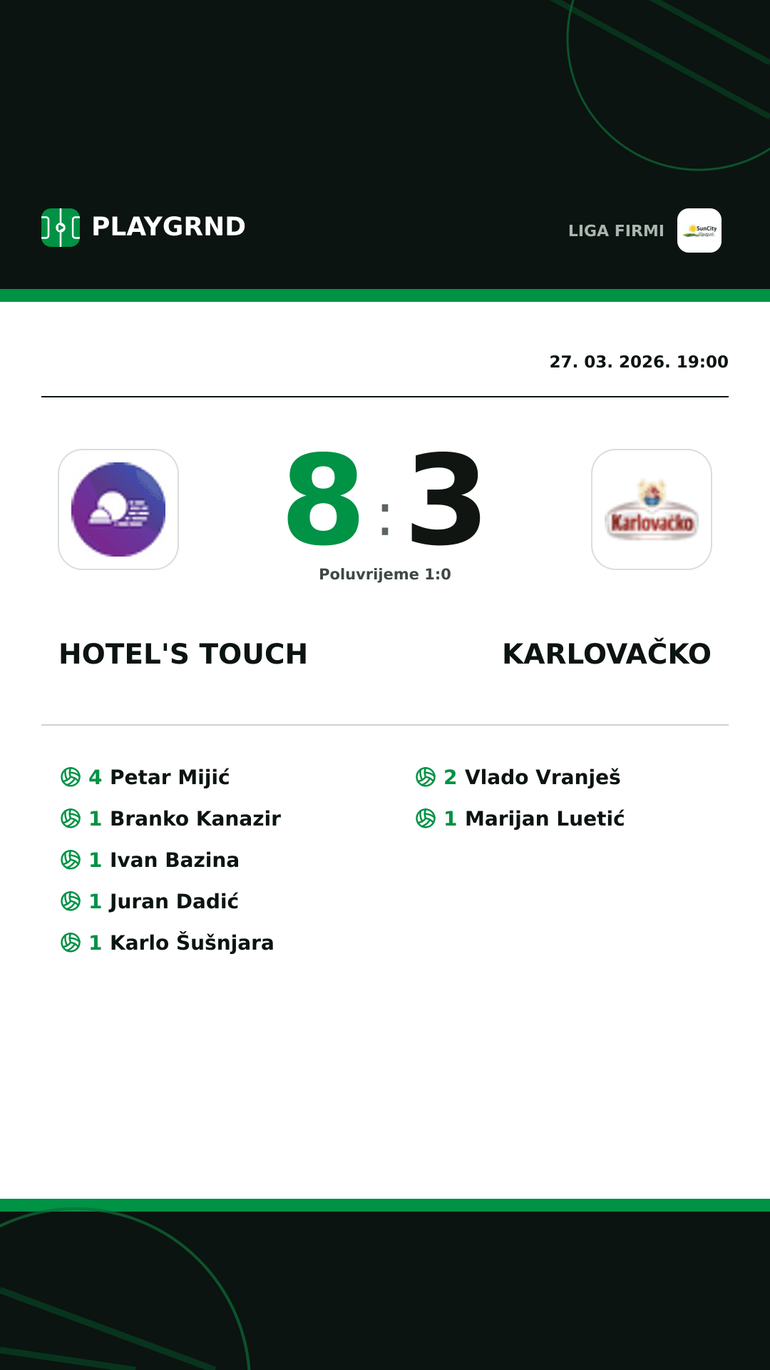 Instagram slika: Hotel's Touch 8:3 Karlovačko