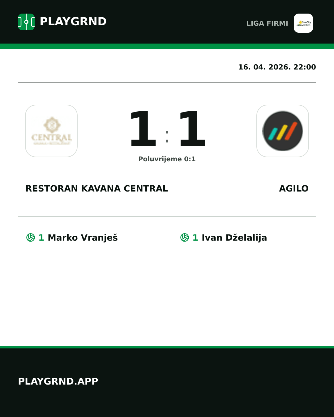 Instagram slika: Restoran Kavana Central 1:1 Agilo