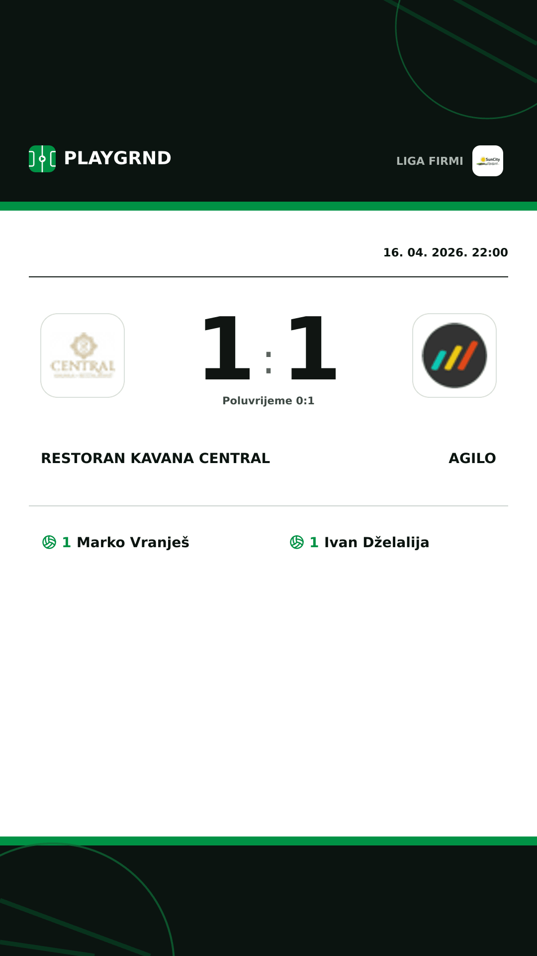Instagram slika: Restoran Kavana Central 1:1 Agilo