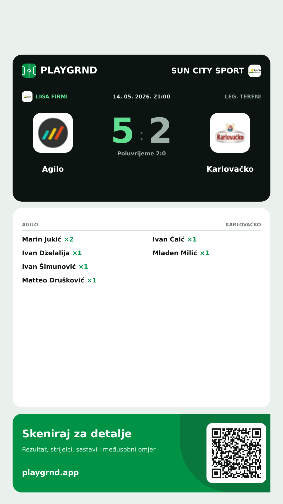 Story image: Agilo 5:2 Karlovačko