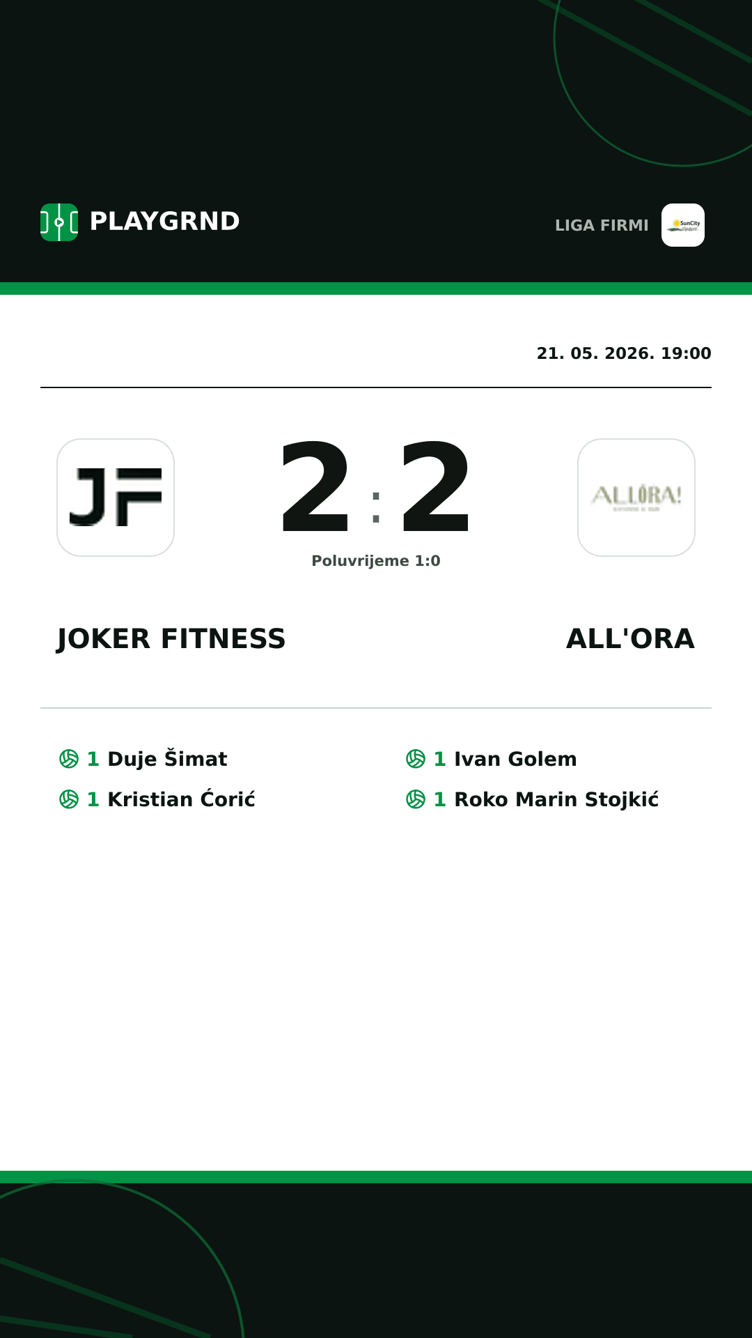 Instagram slika: Joker Fitness 2:2 All'Ora