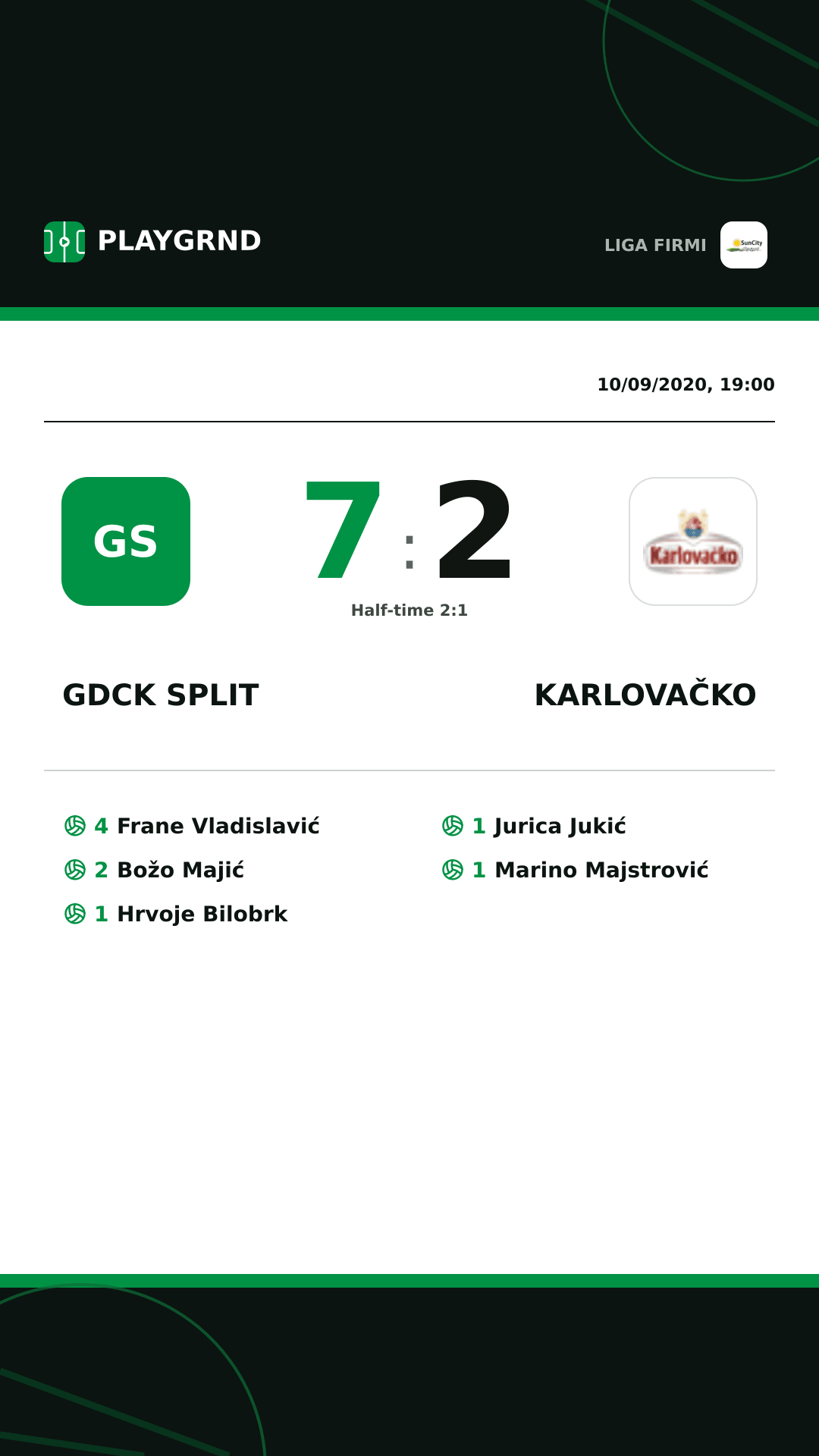 Instagram artwork: Gdck Split 7:2 Karlovačko