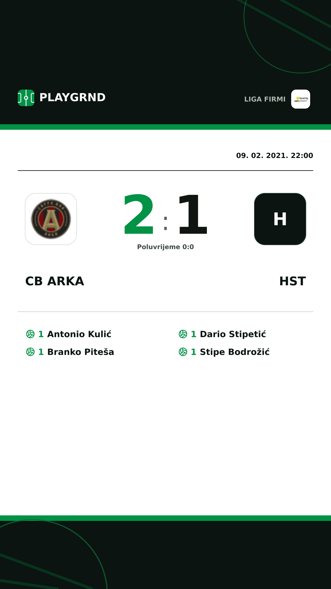 Instagram slika: CB Arka 2:1 Hst