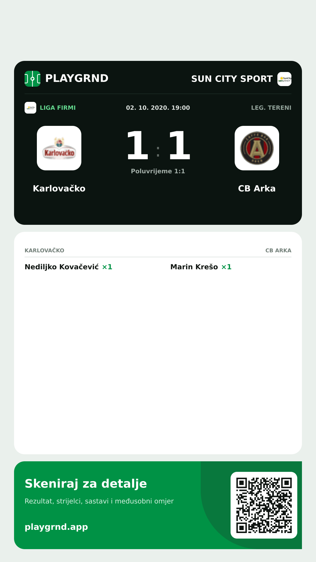 Story image: Karlovačko 1:1 CB Arka