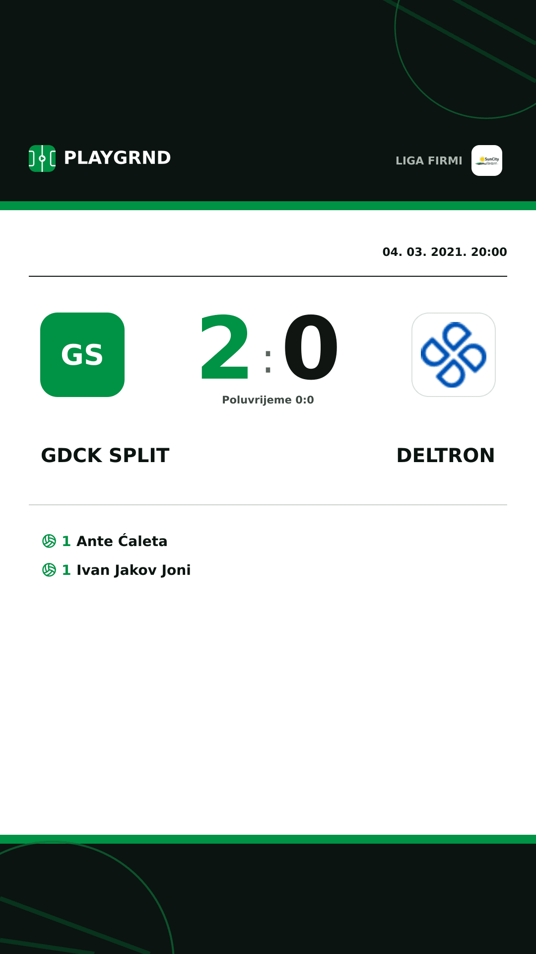 Instagram slika: Gdck Split 2:0 Deltron
