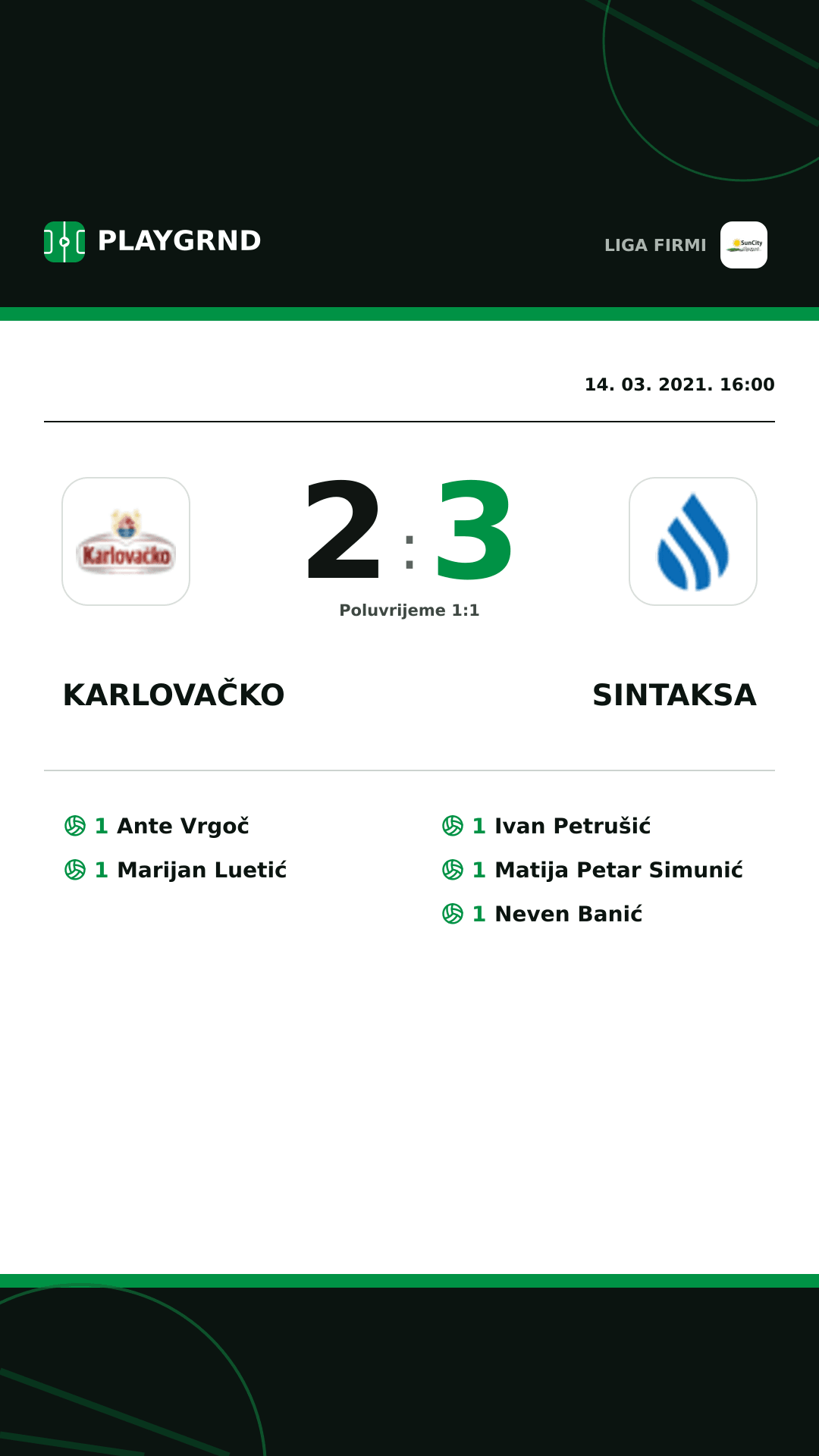 Instagram slika: Karlovačko 2:3 Sintaksa
