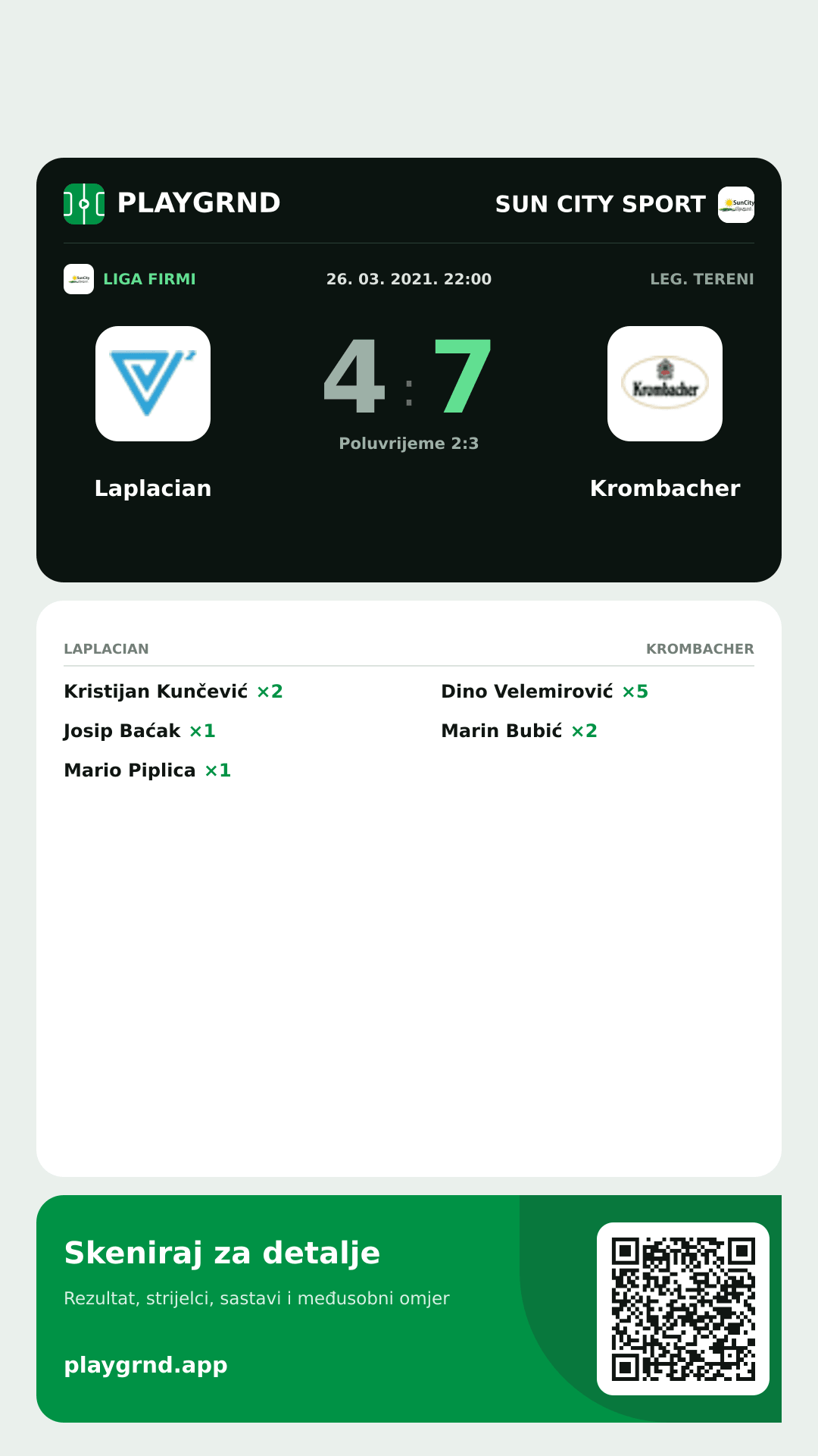 Story image: Laplacian 4:7 Krombacher