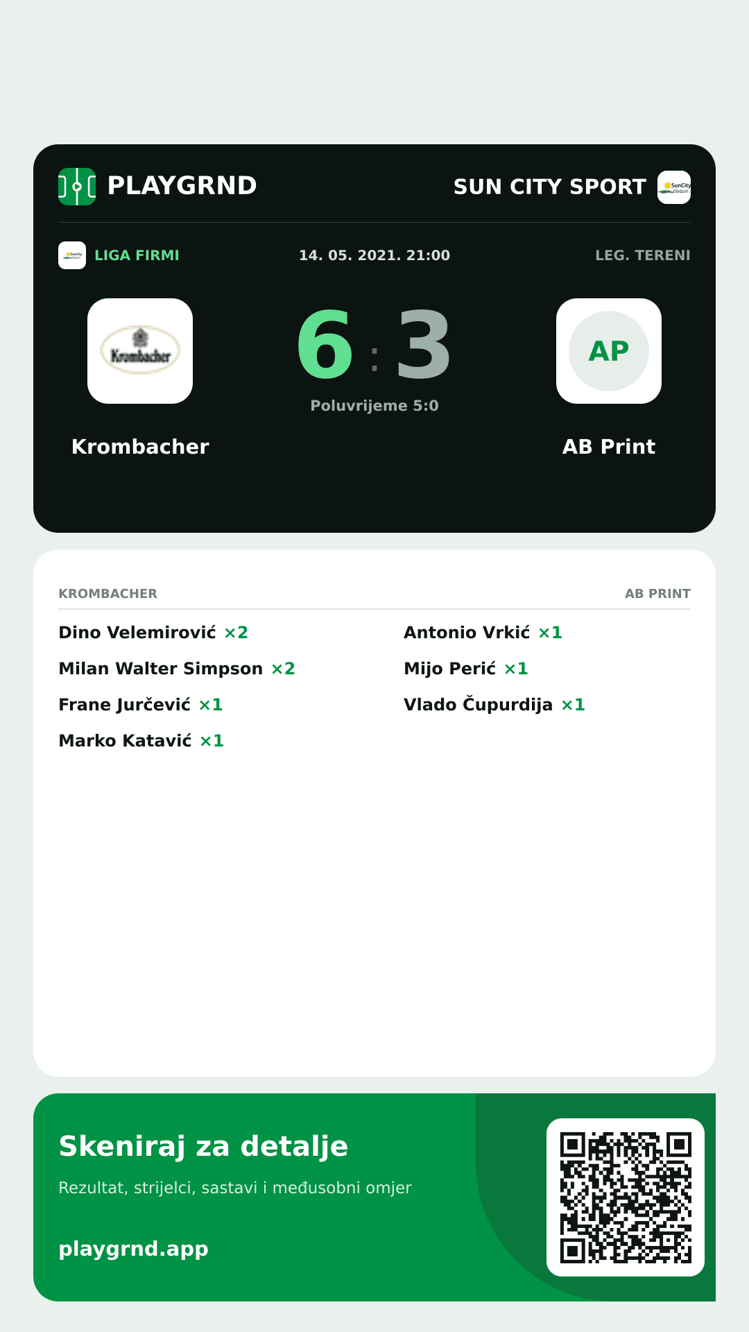 Story slika: Krombacher 6:3 AB Print