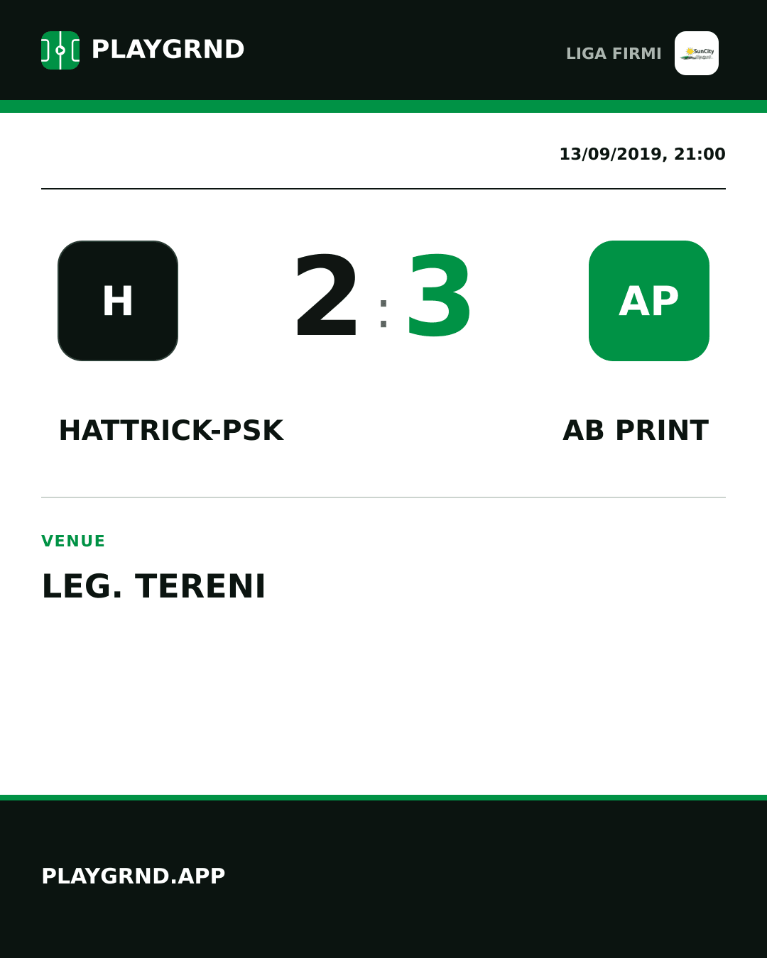 Instagram artwork: Hattrick-Psk 2:3 AB Print