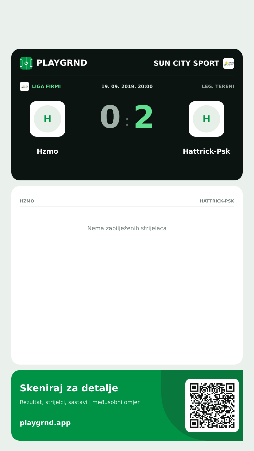 Story slika: Hzmo 0:2 Hattrick-Psk