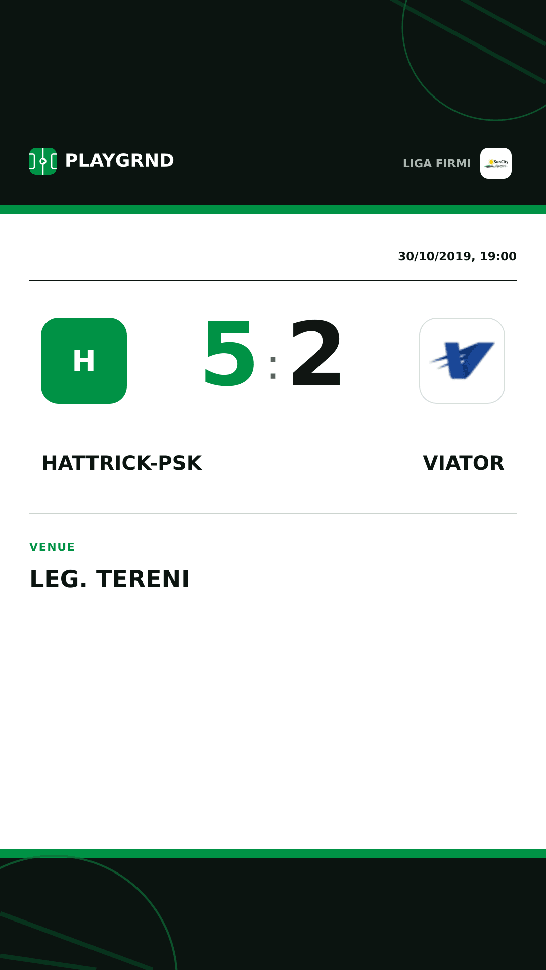 Instagram artwork: Hattrick-Psk 5:2 Viator