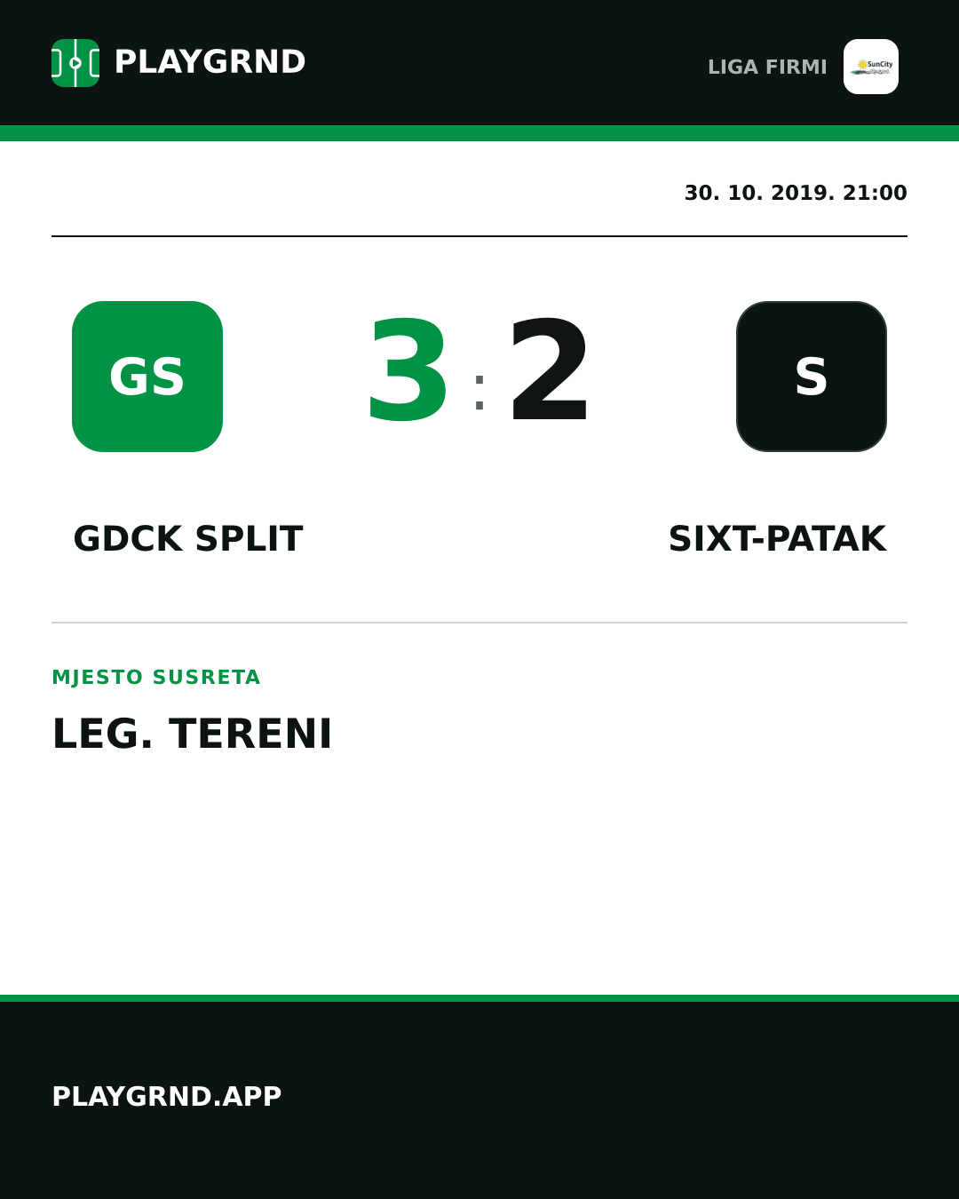 Instagram slika: Gdck Split 3:2 Sixt-Patak