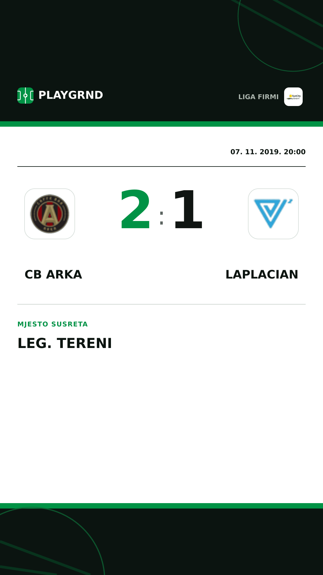 Instagram slika: CB Arka 2:1 Laplacian
