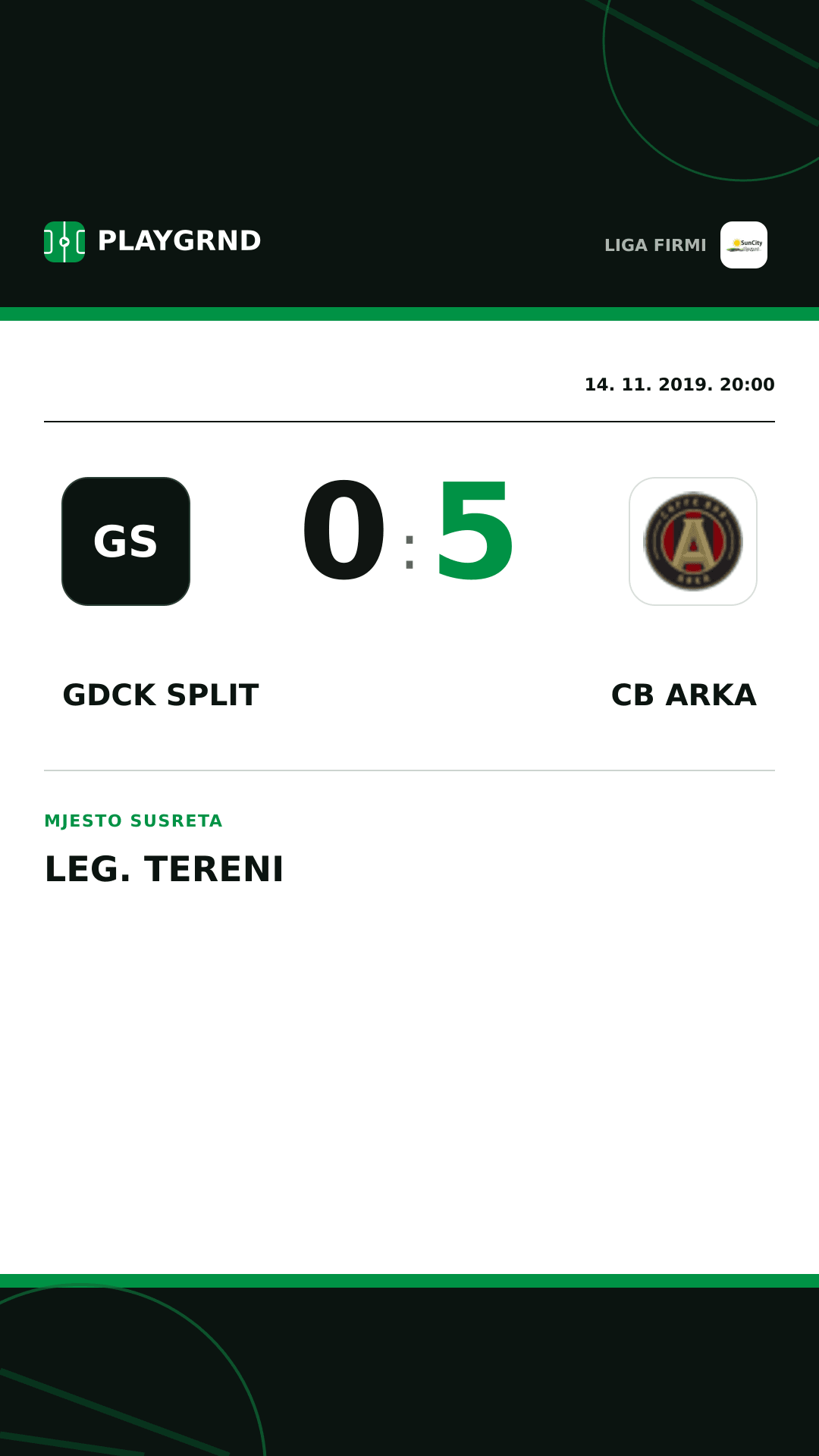 Instagram slika: Gdck Split 0:5 CB Arka