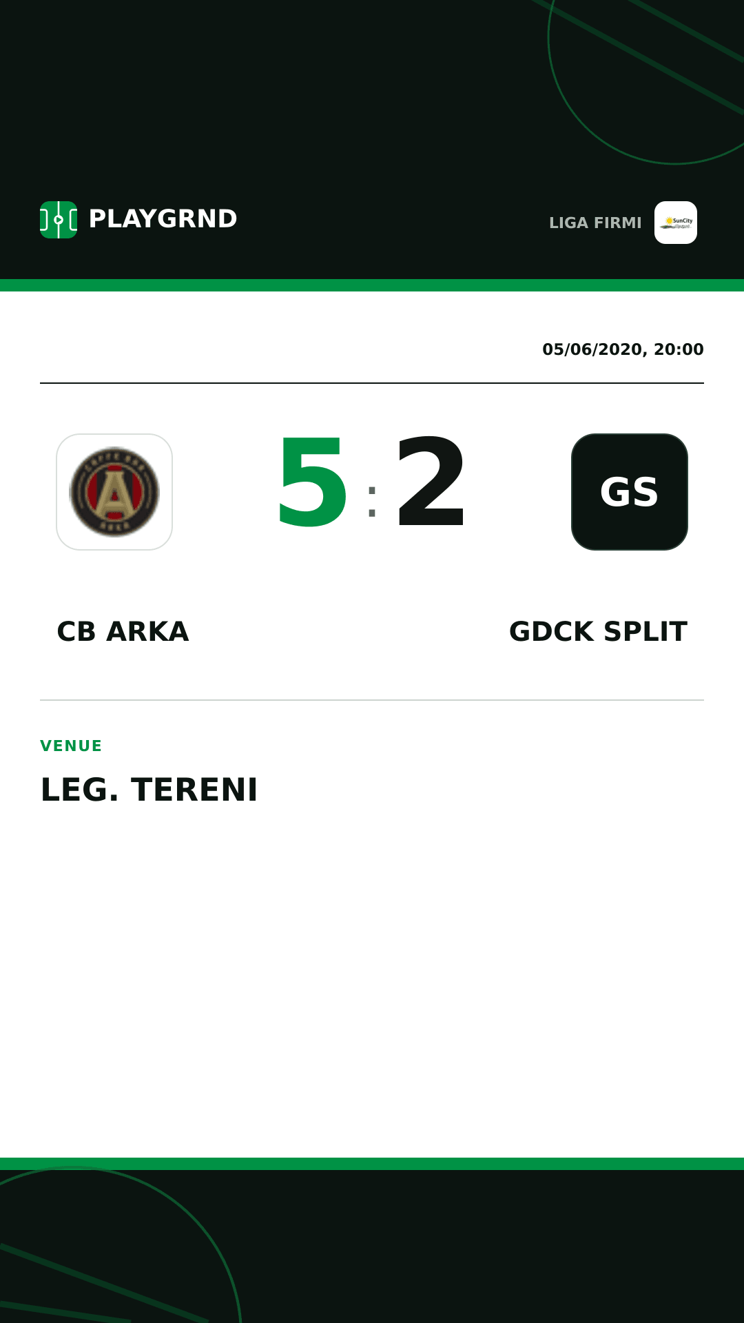 Instagram artwork: CB Arka 5:2 Gdck Split