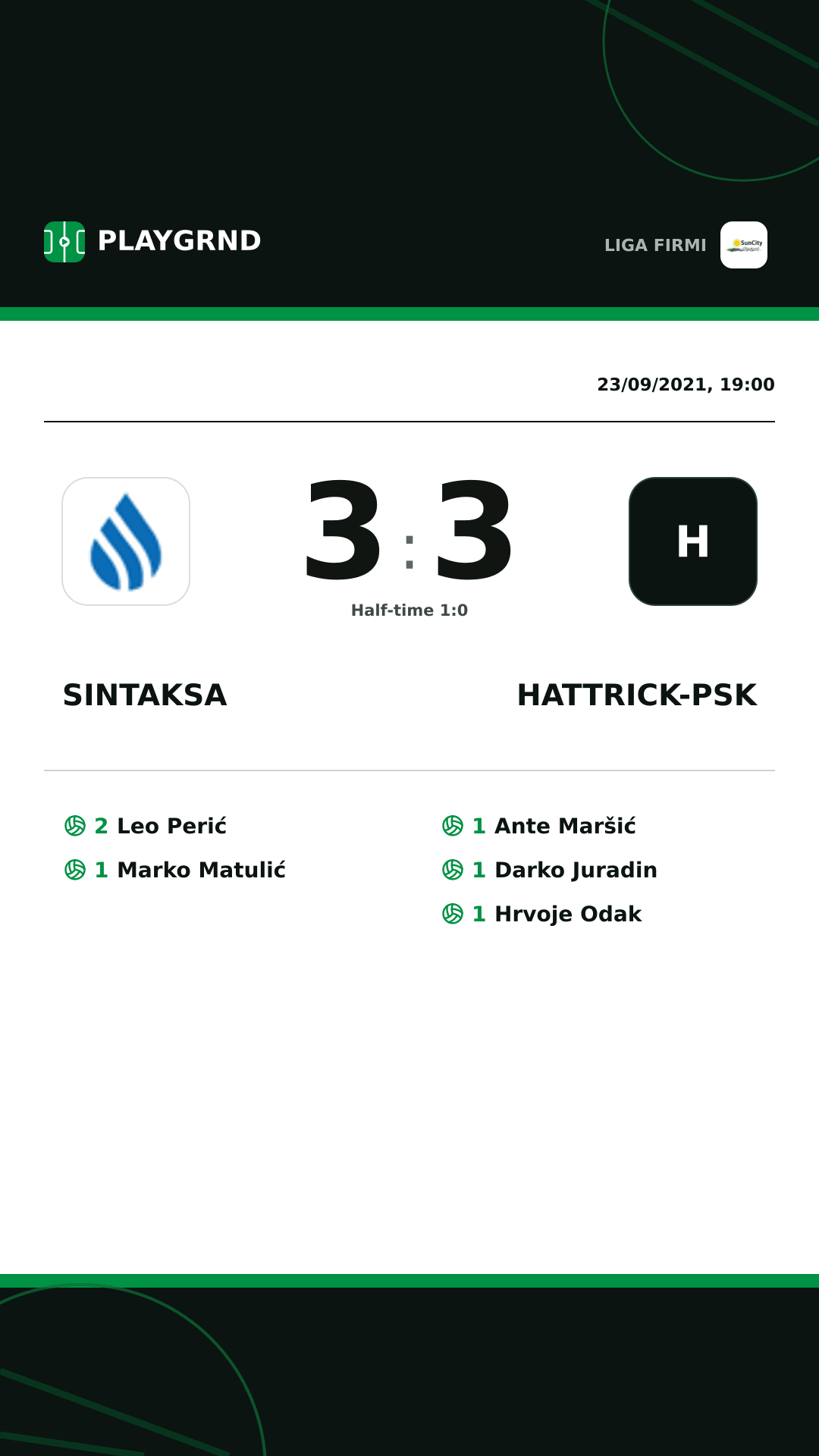 Instagram artwork: Sintaksa 3:3 Hattrick-Psk