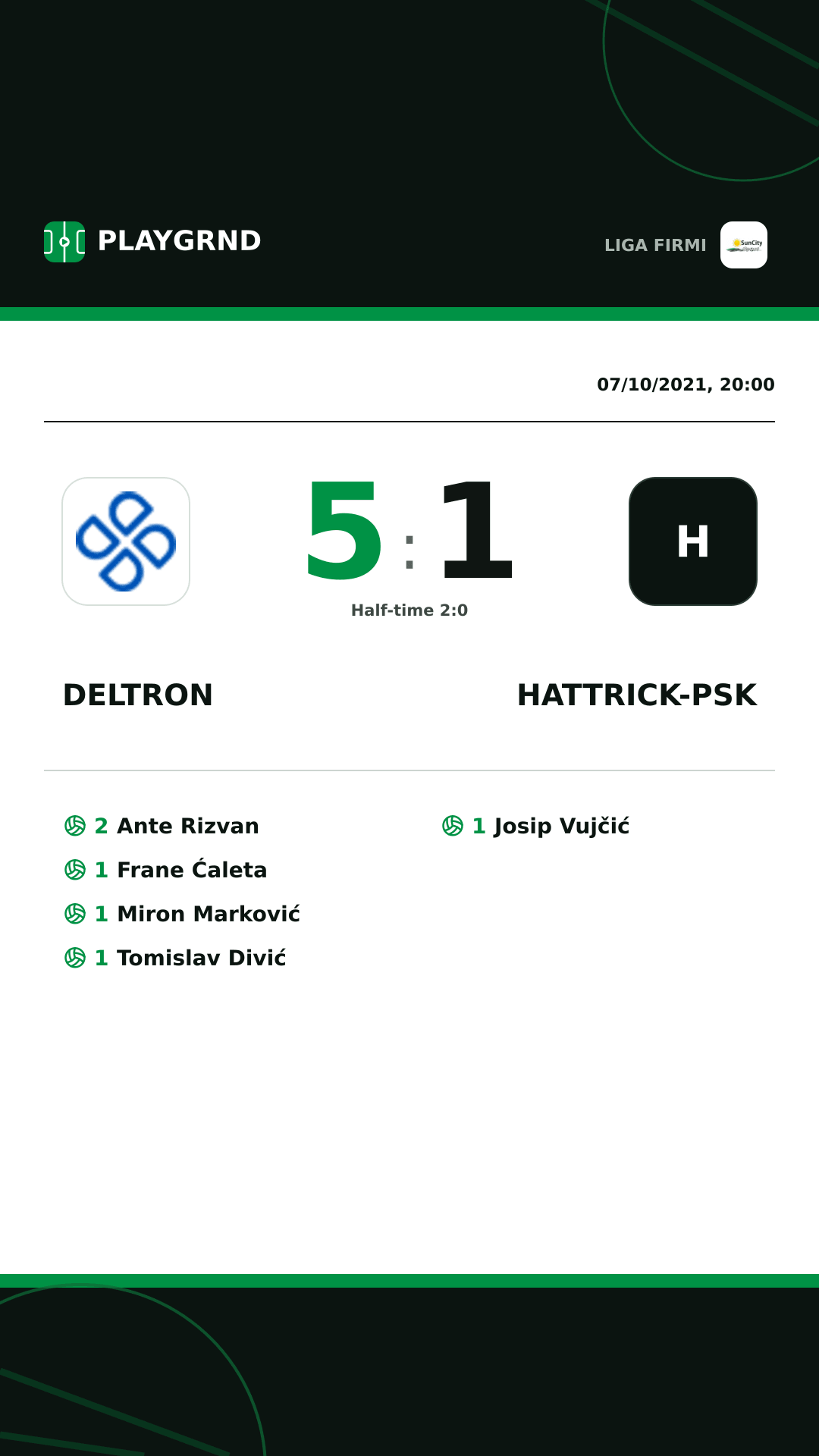 Instagram artwork: Deltron 5:1 Hattrick-Psk