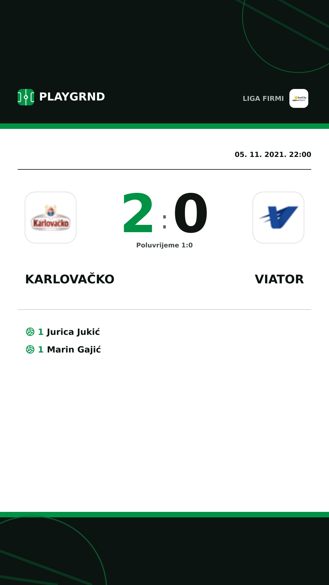 Instagram slika: Karlovačko 2:0 Viator