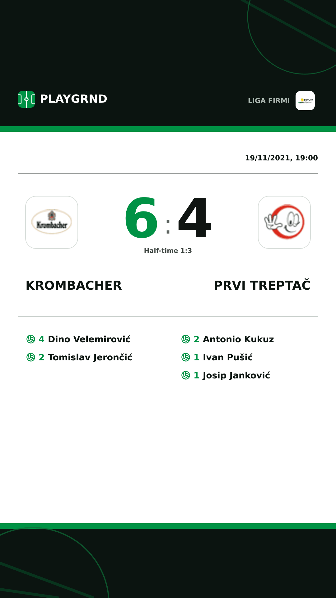 Instagram artwork: Krombacher 6:4 Prvi Treptač