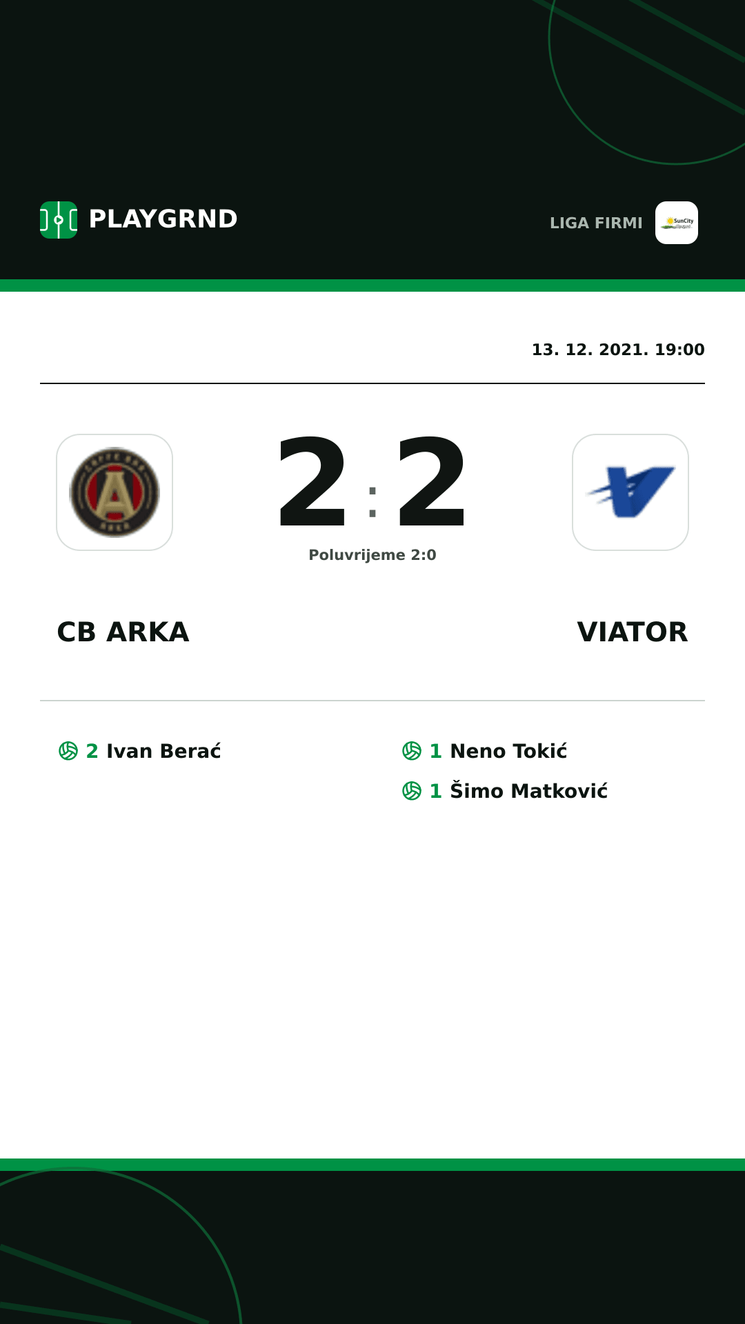 Instagram slika: CB Arka 2:2 Viator