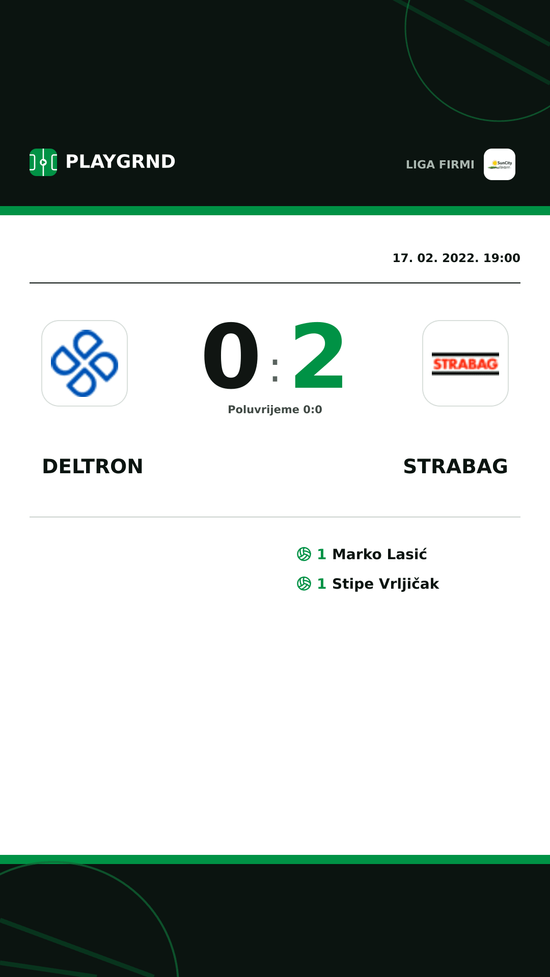 Instagram slika: Deltron 0:2 Strabag