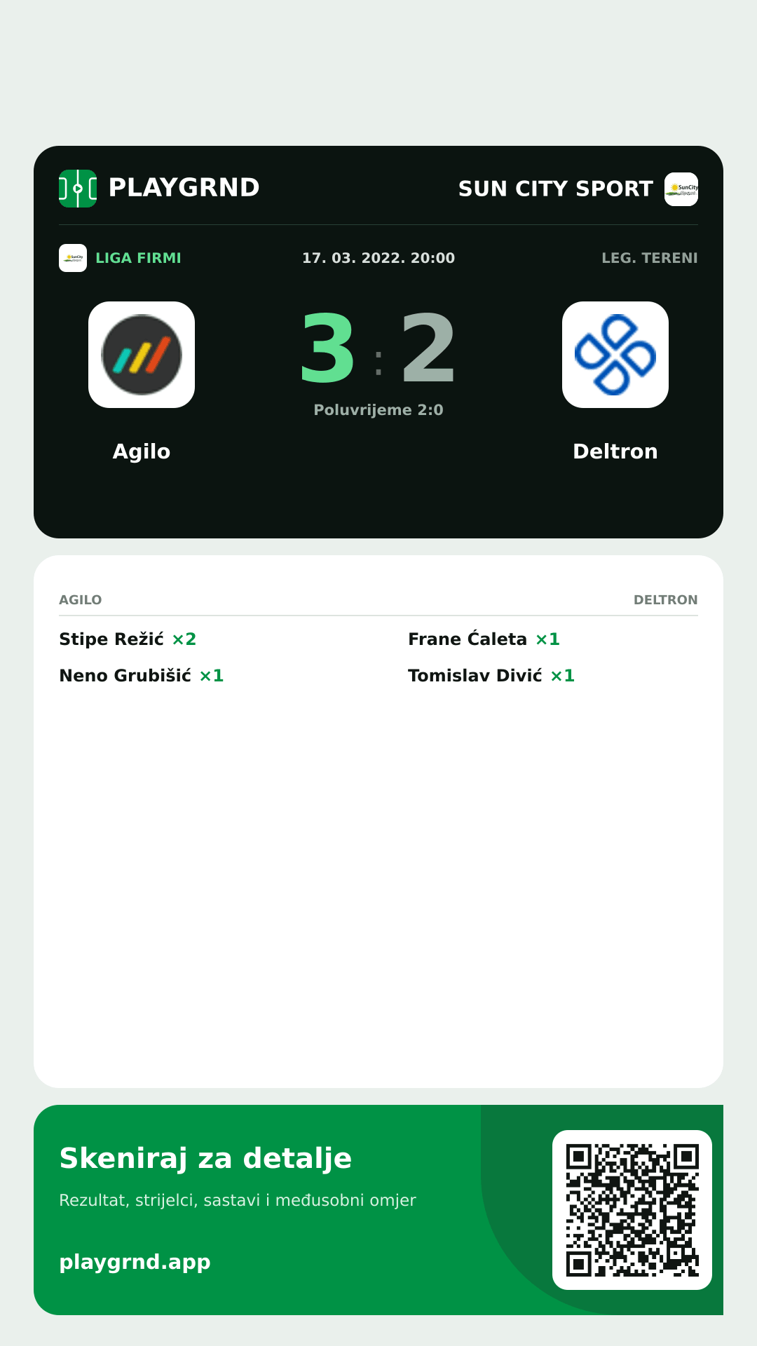 Story slika: Agilo 3:2 Deltron