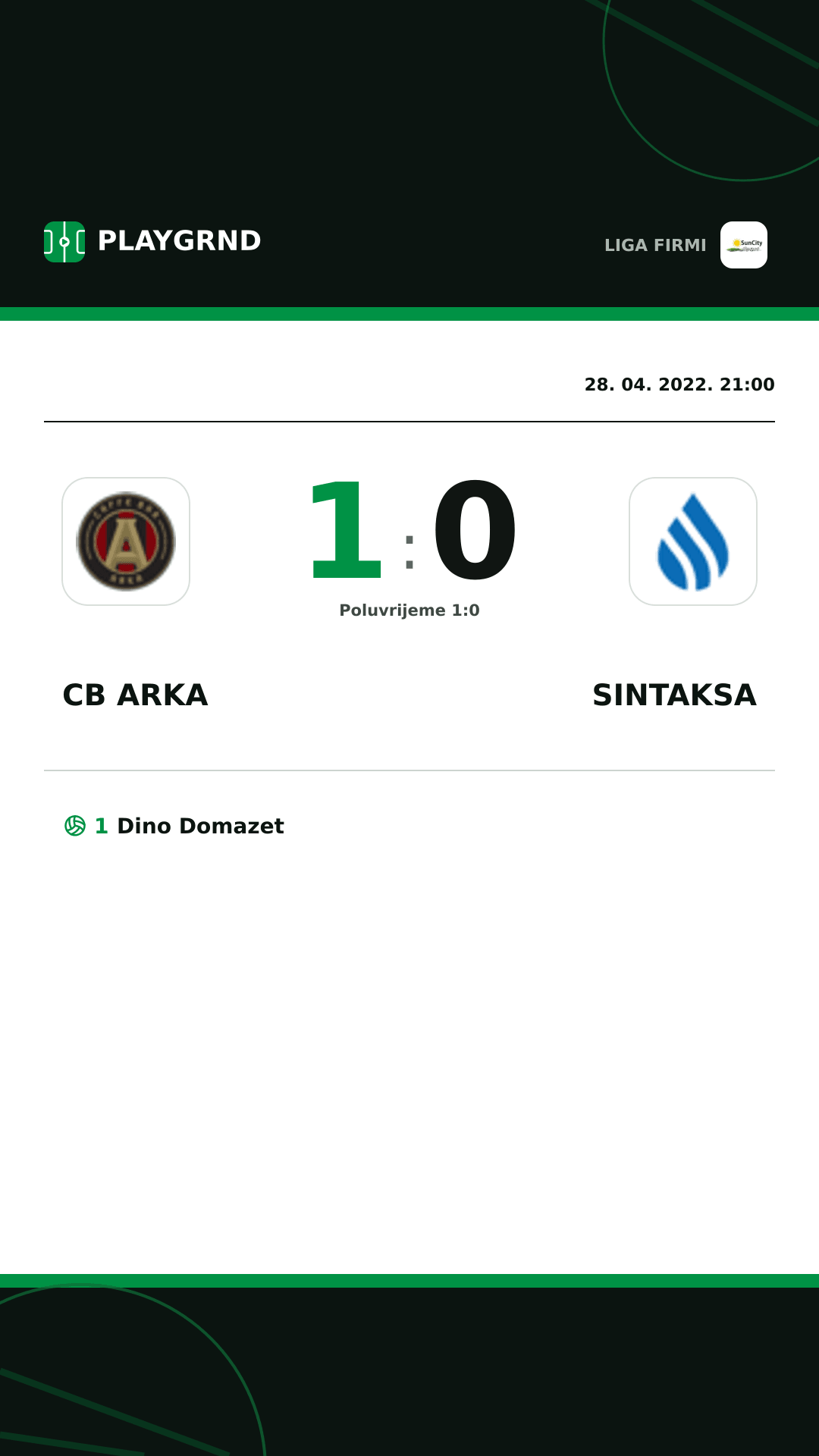 Instagram slika: CB Arka 1:0 Sintaksa