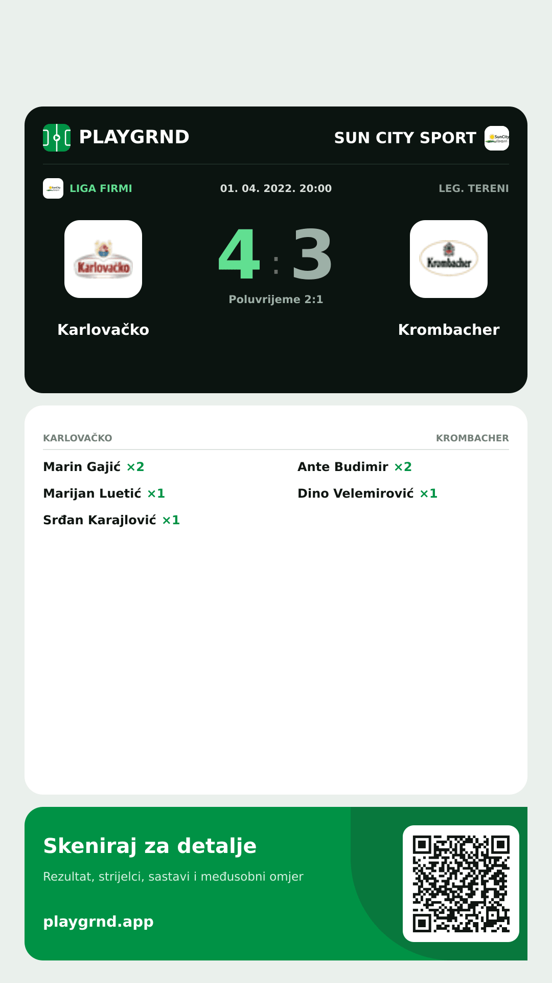 Story image: Karlovačko 4:3 Krombacher