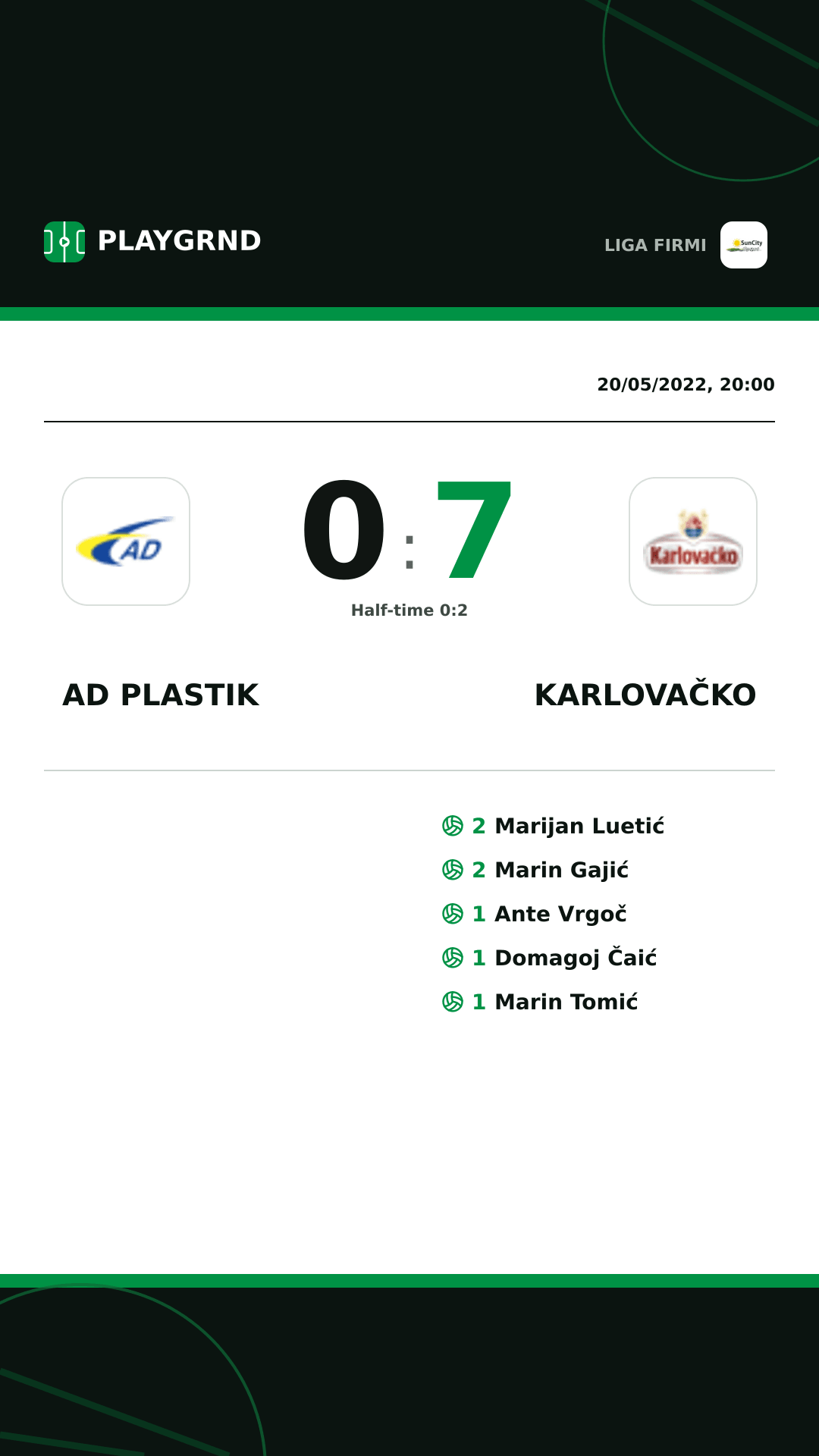 Instagram artwork: AD Plastik 0:7 Karlovačko