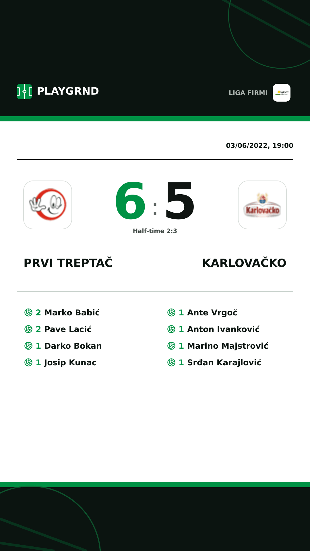 Instagram artwork: Prvi Treptač 6:5 Karlovačko