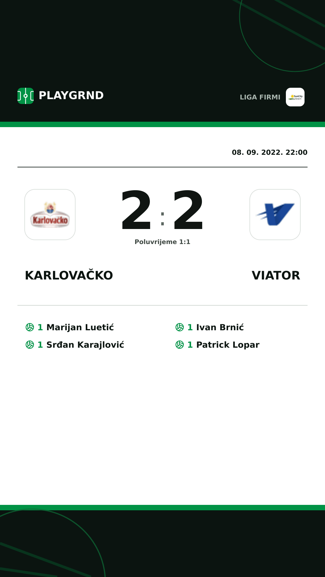Instagram slika: Karlovačko 2:2 Viator