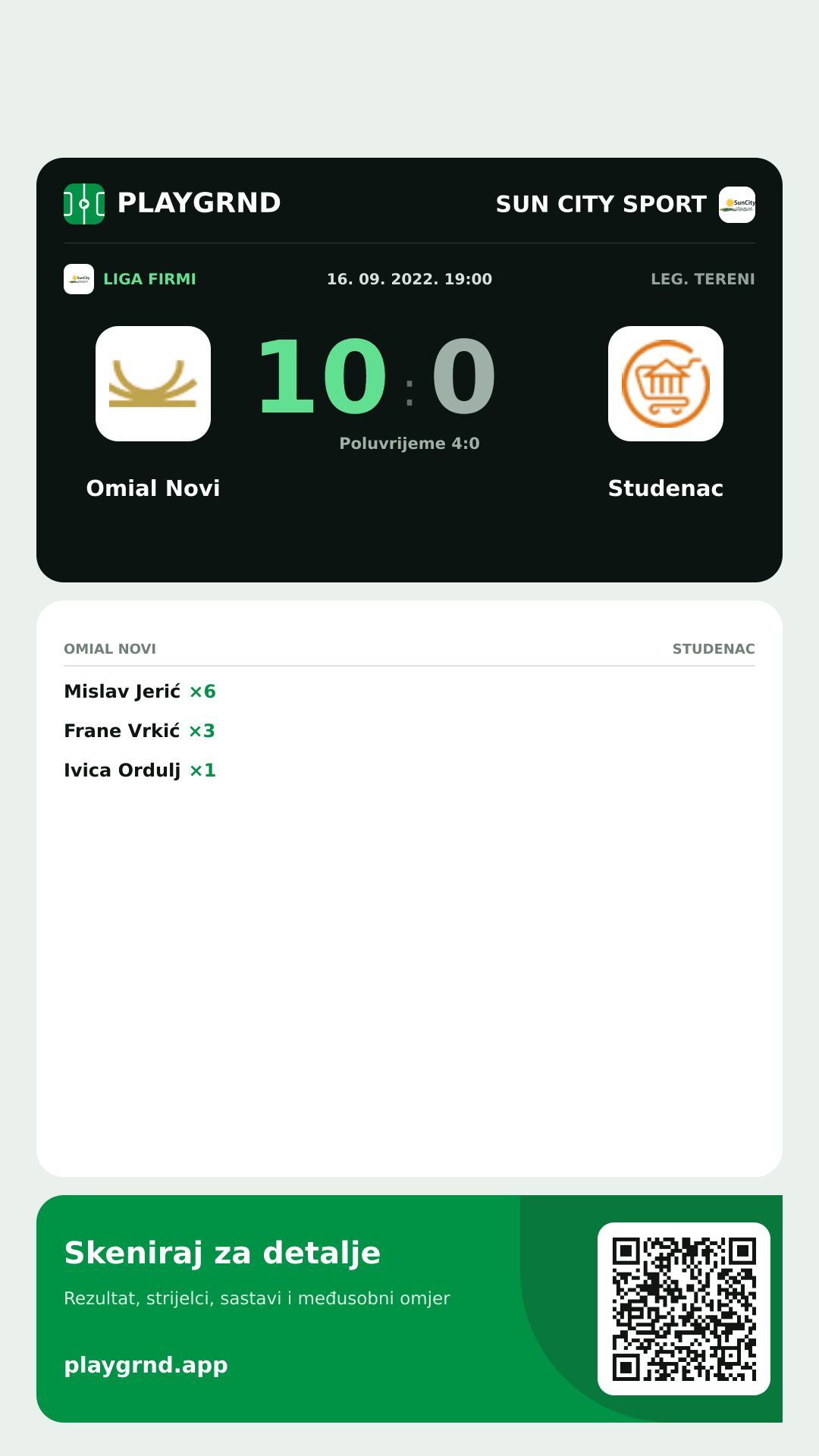 Story slika: Omial Novi 10:0 Studenac