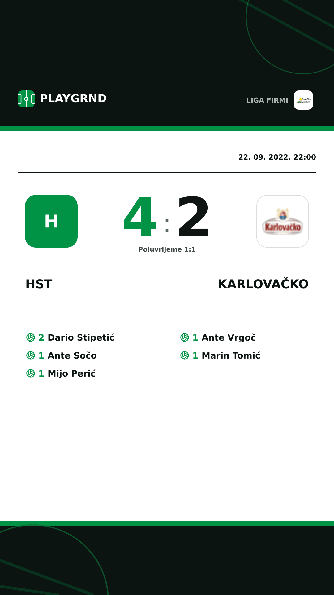 Instagram slika: Hst 4:2 Karlovačko