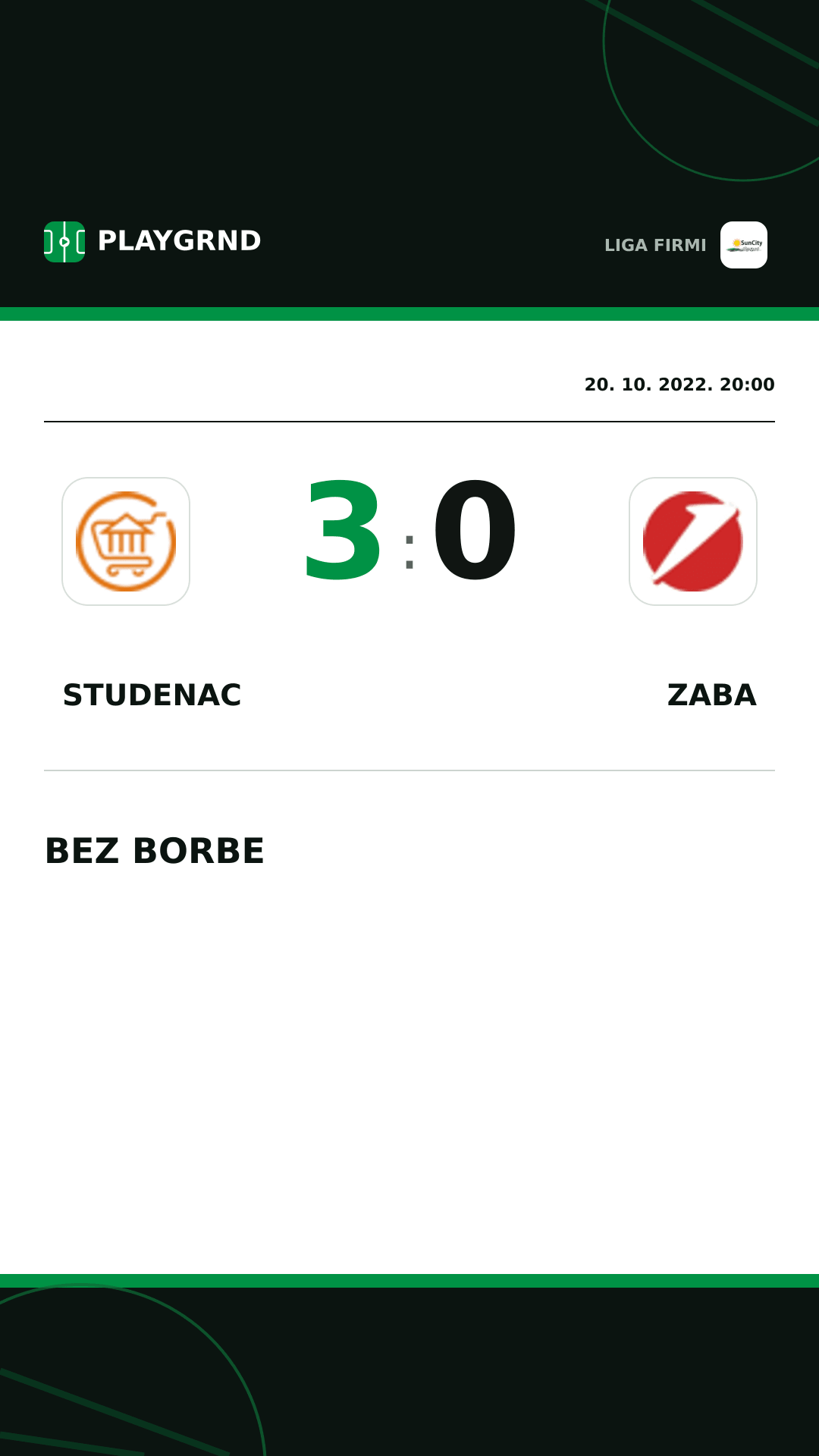 Instagram slika: Studenac 3:0 Zaba