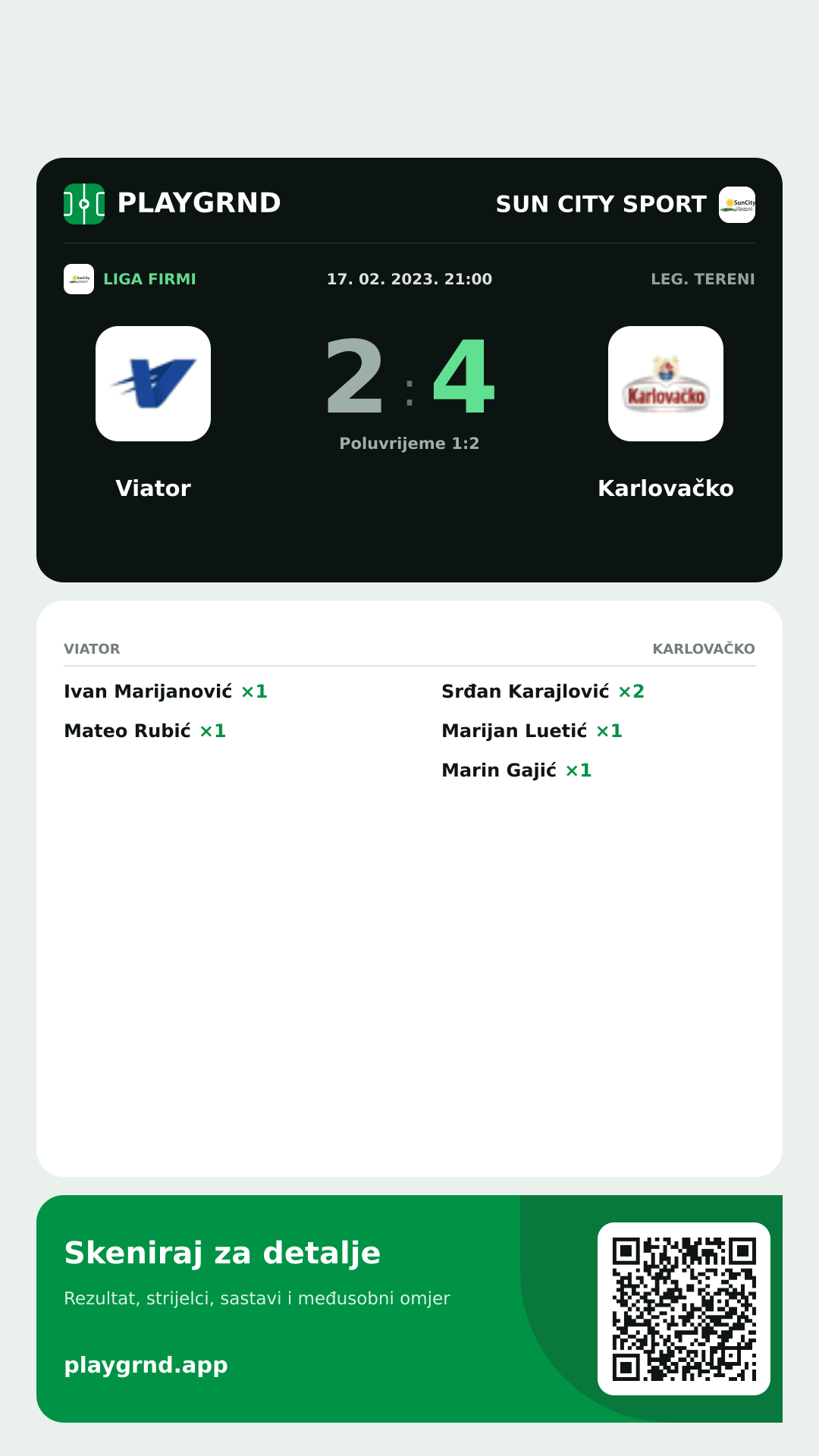 Story slika: Viator 2:4 Karlovačko