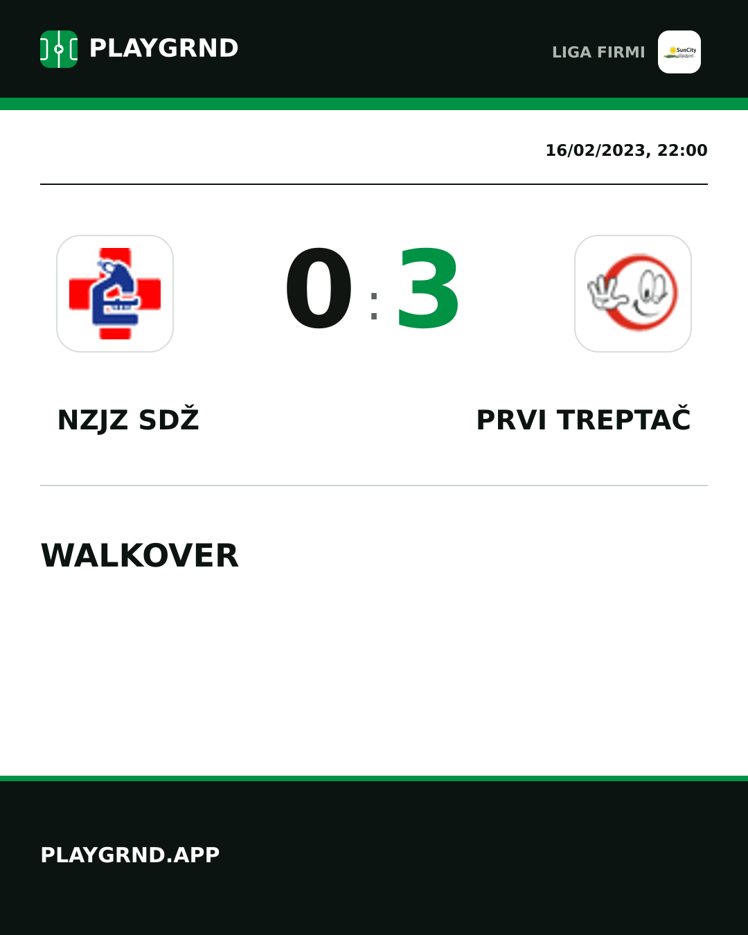 Instagram artwork: Nzjz Sdž 0:3 Prvi Treptač