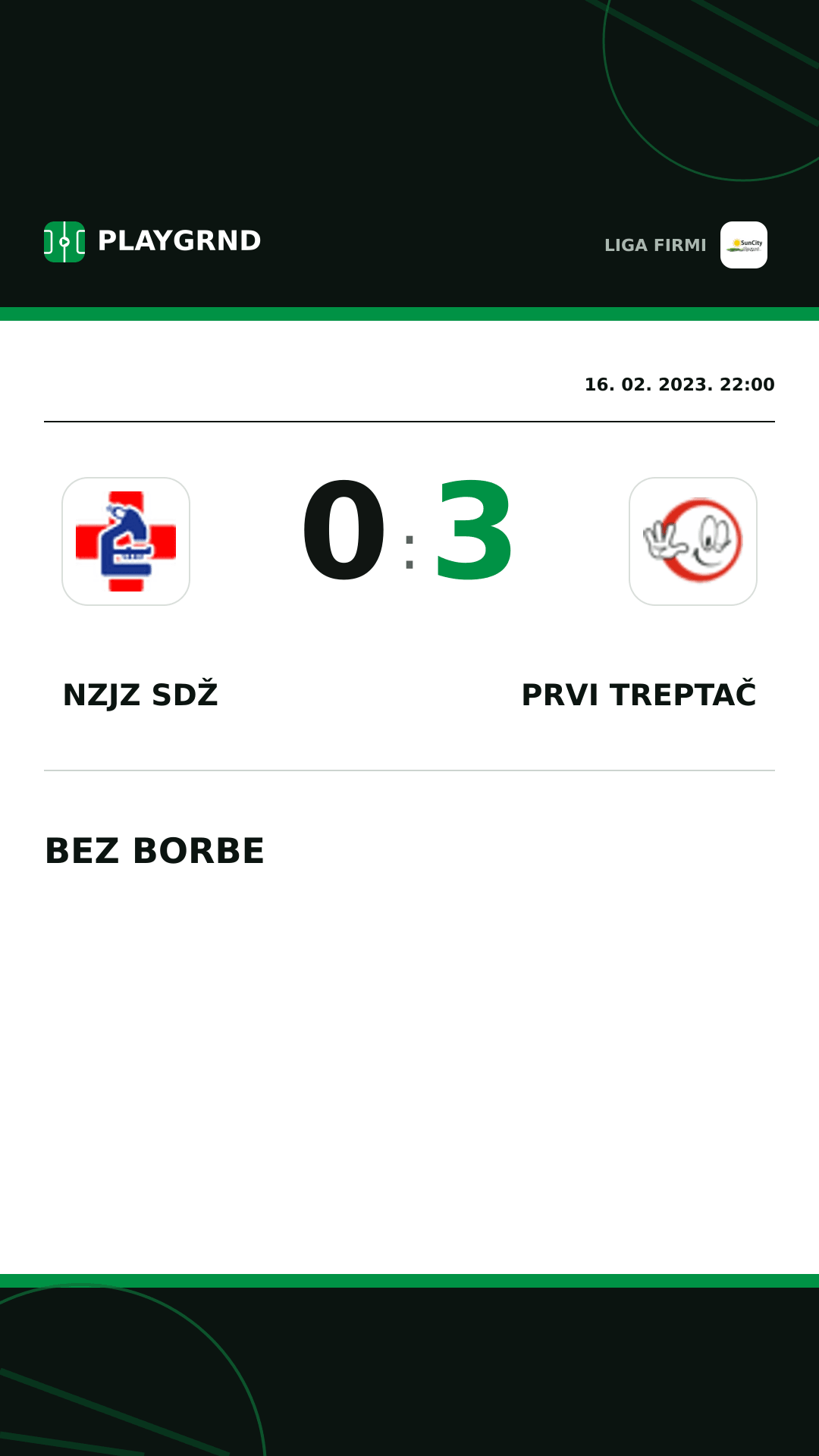 Instagram slika: Nzjz Sdž 0:3 Prvi Treptač