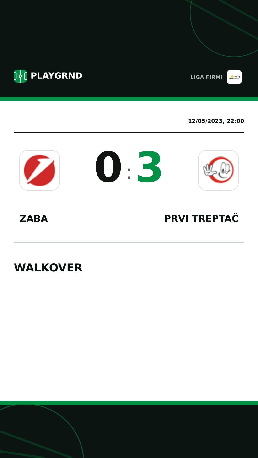Instagram artwork: Zaba 0:3 Prvi Treptač
