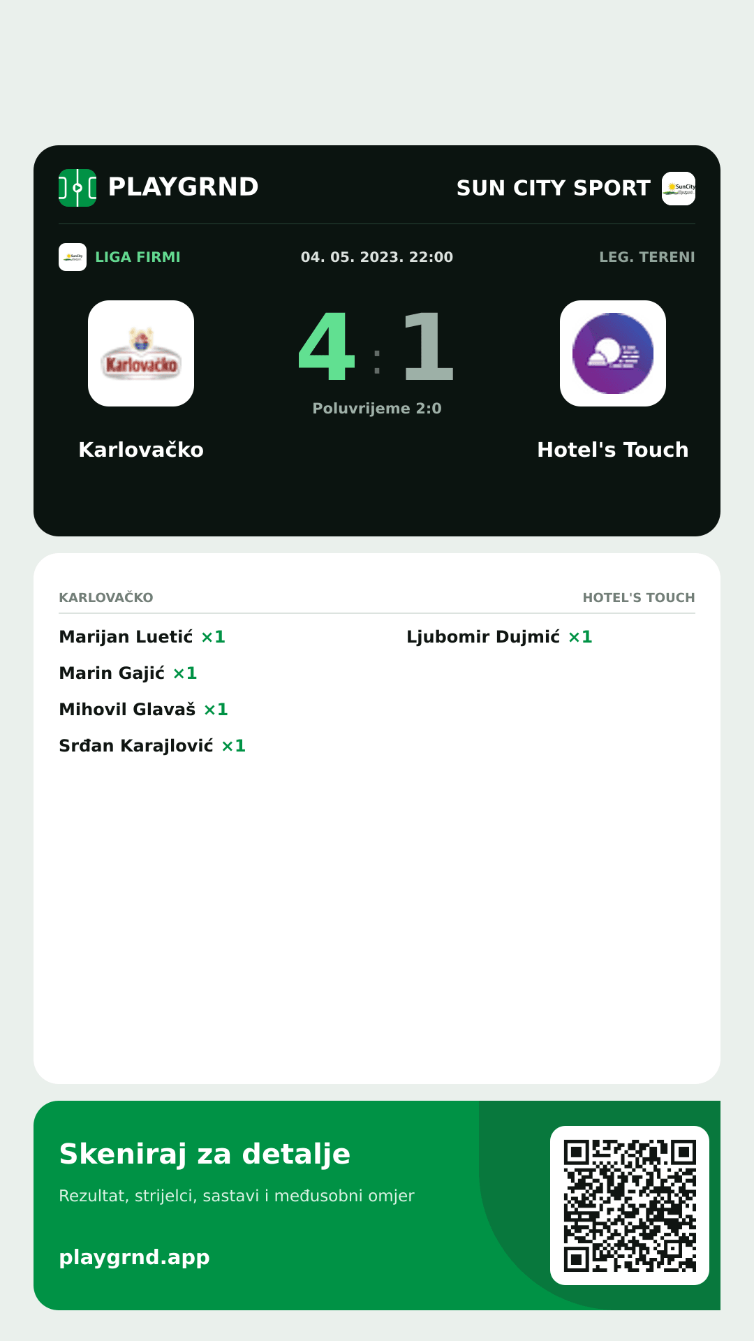 Story image: Karlovačko 4:1 Hotel's Touch
