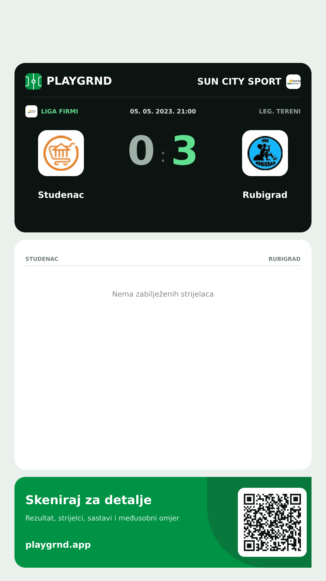 Story slika: Studenac 0:3 Rubigrad