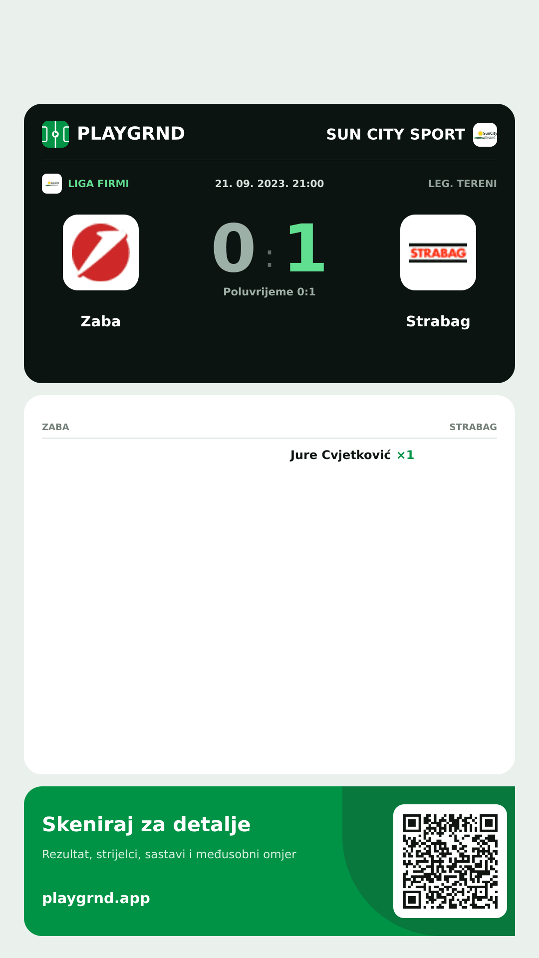 Story slika: Zaba 0:1 Strabag